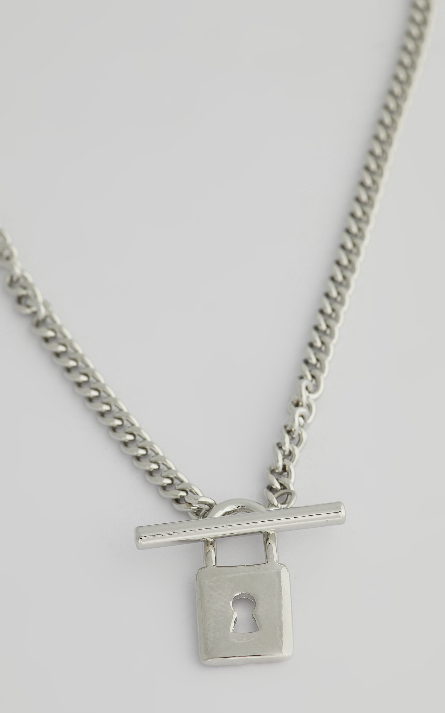 Darby Lock Necklace in Silver - NoSize, SLV1, hi-res image number null