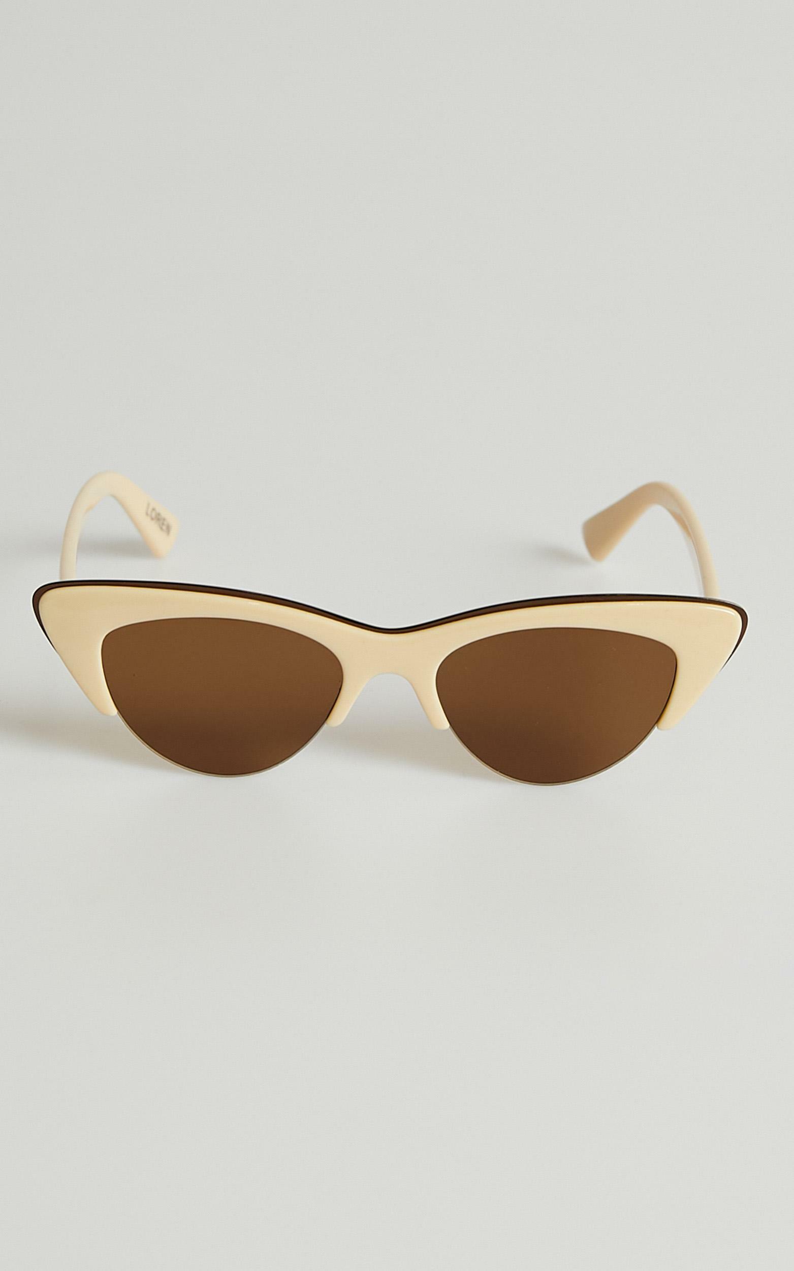 Reality Eyewear - Loren Sunglasses in Beige - OneSize, BRN2, hi-res image number null