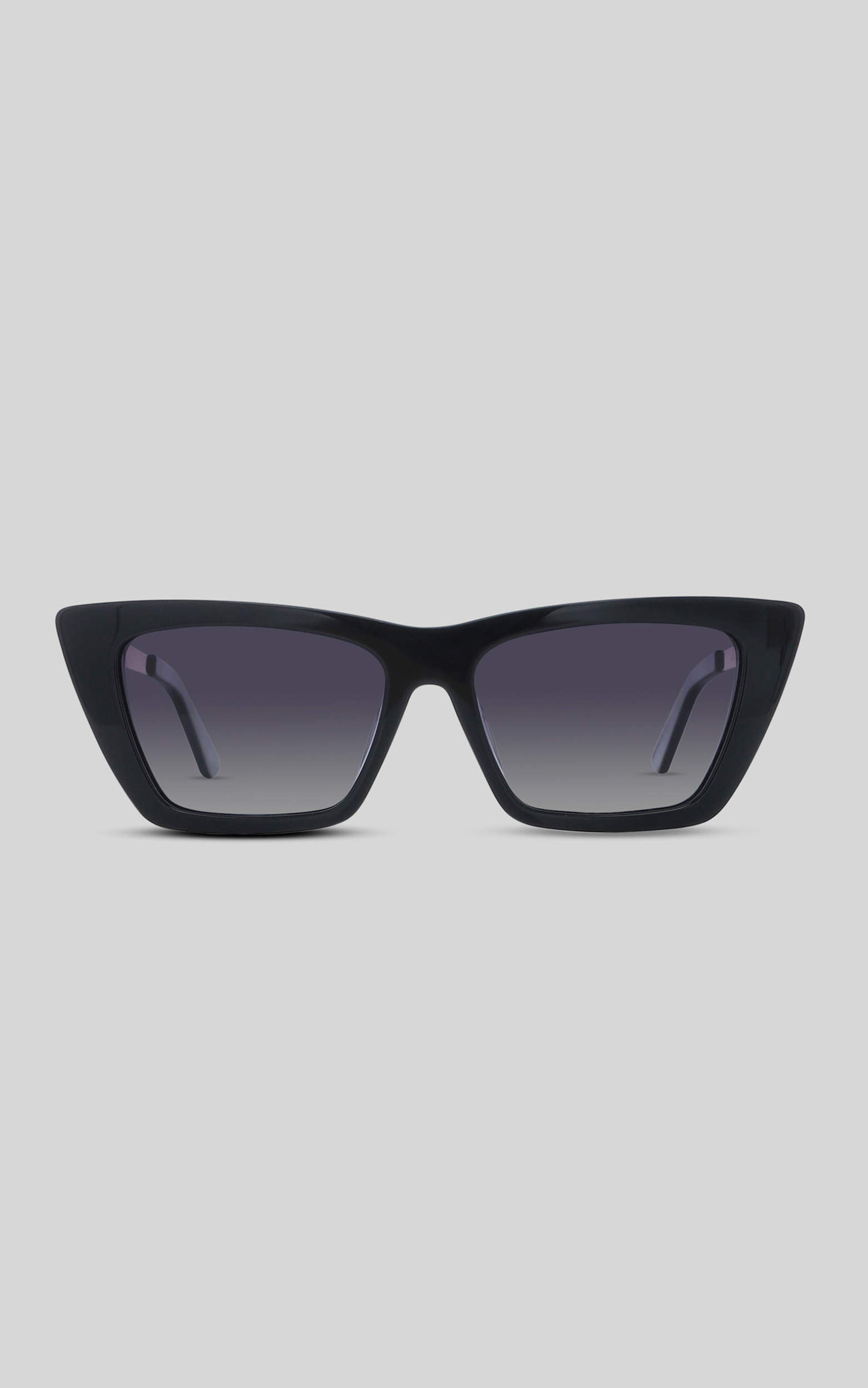 Banbe Eyewear - The Twiggy Sunglasses in Black/Black Fade - NoSize, BLK1, hi-res image number null