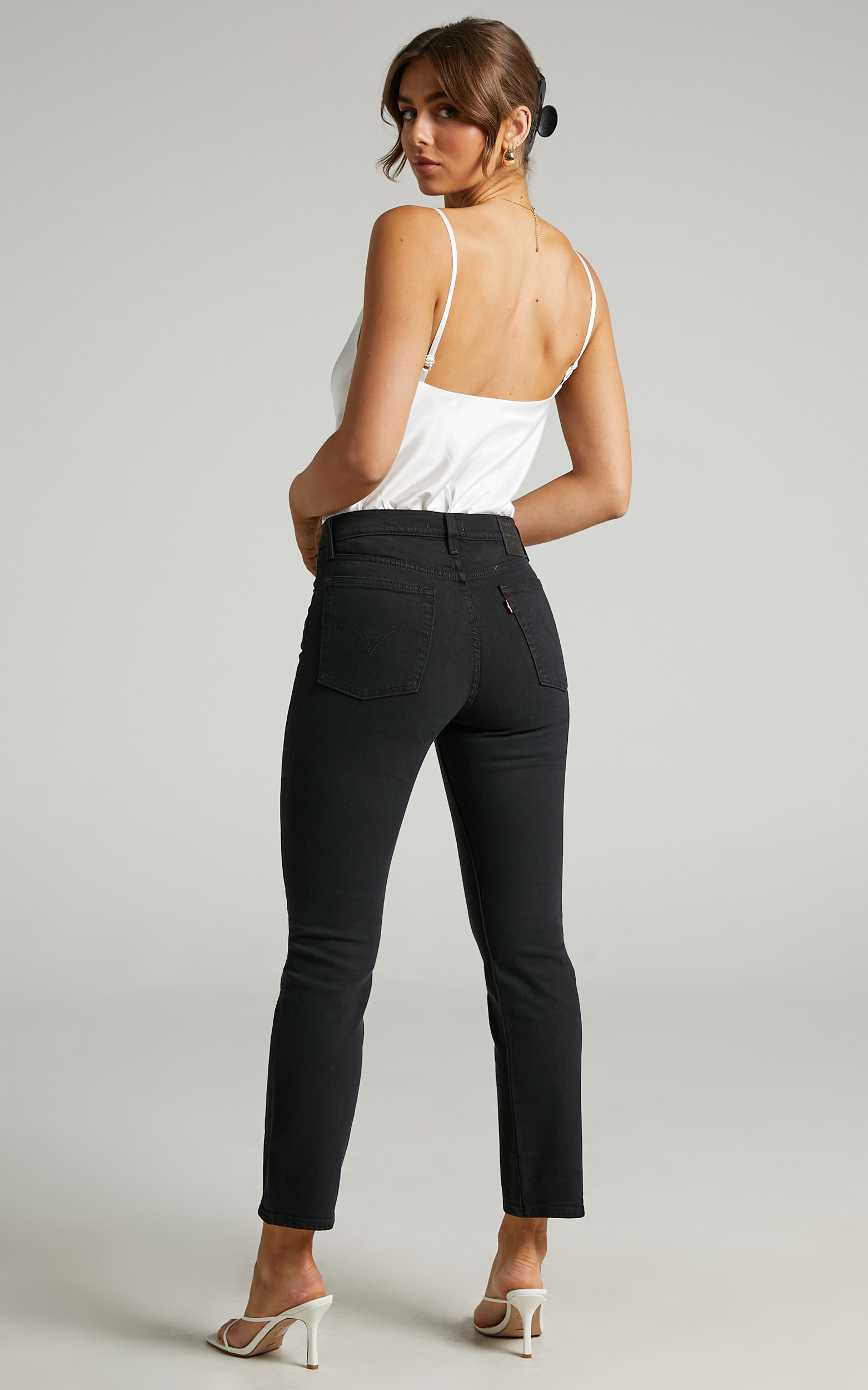 Levi's - Wedgie Straight Jean in Black Sprout - 06, BLK1, hi-res image number null