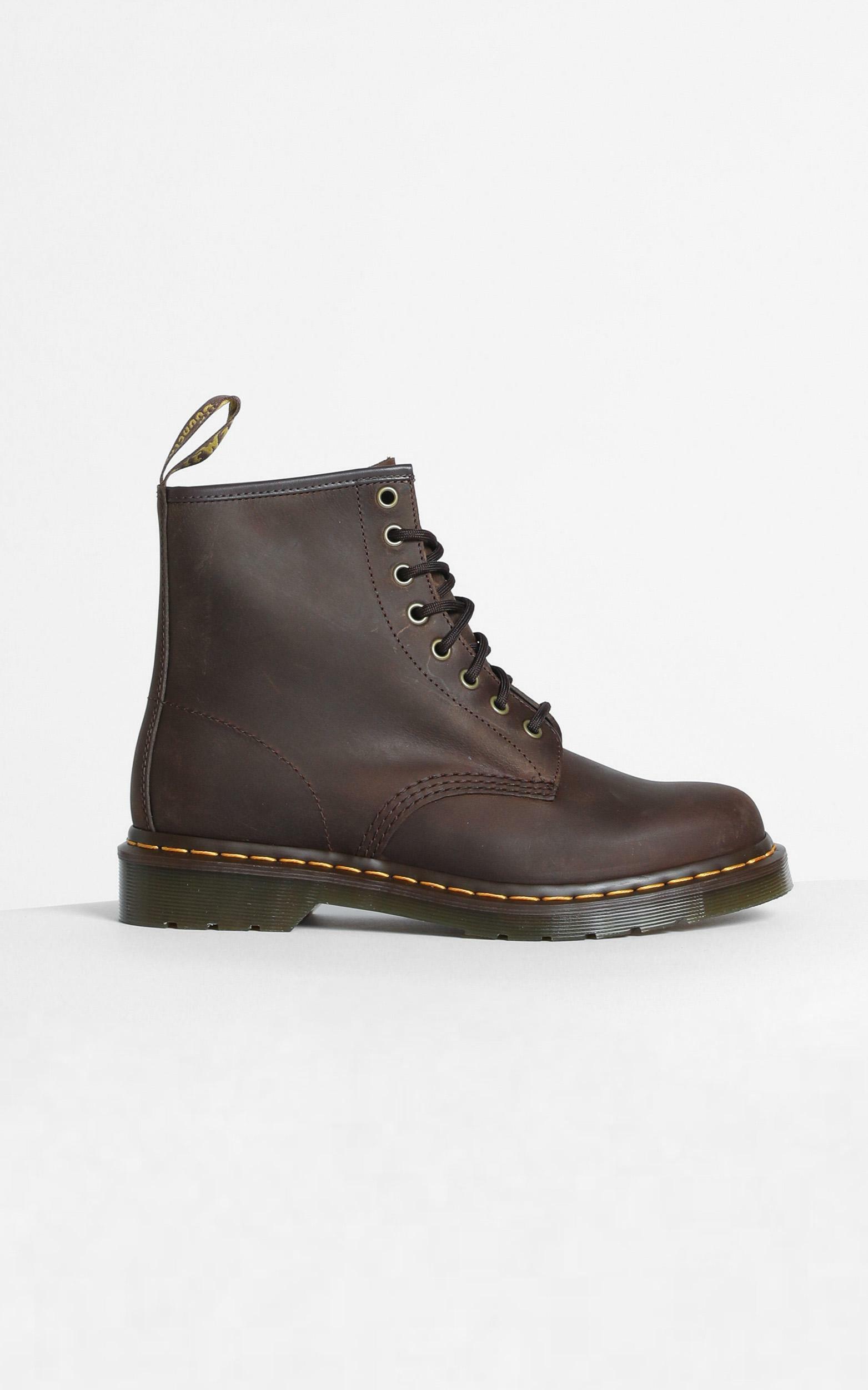 Dr. Martens - 1460 8 Eye Boot in Gaucho Crazy Horse - 05, BRN1, hi-res image number null