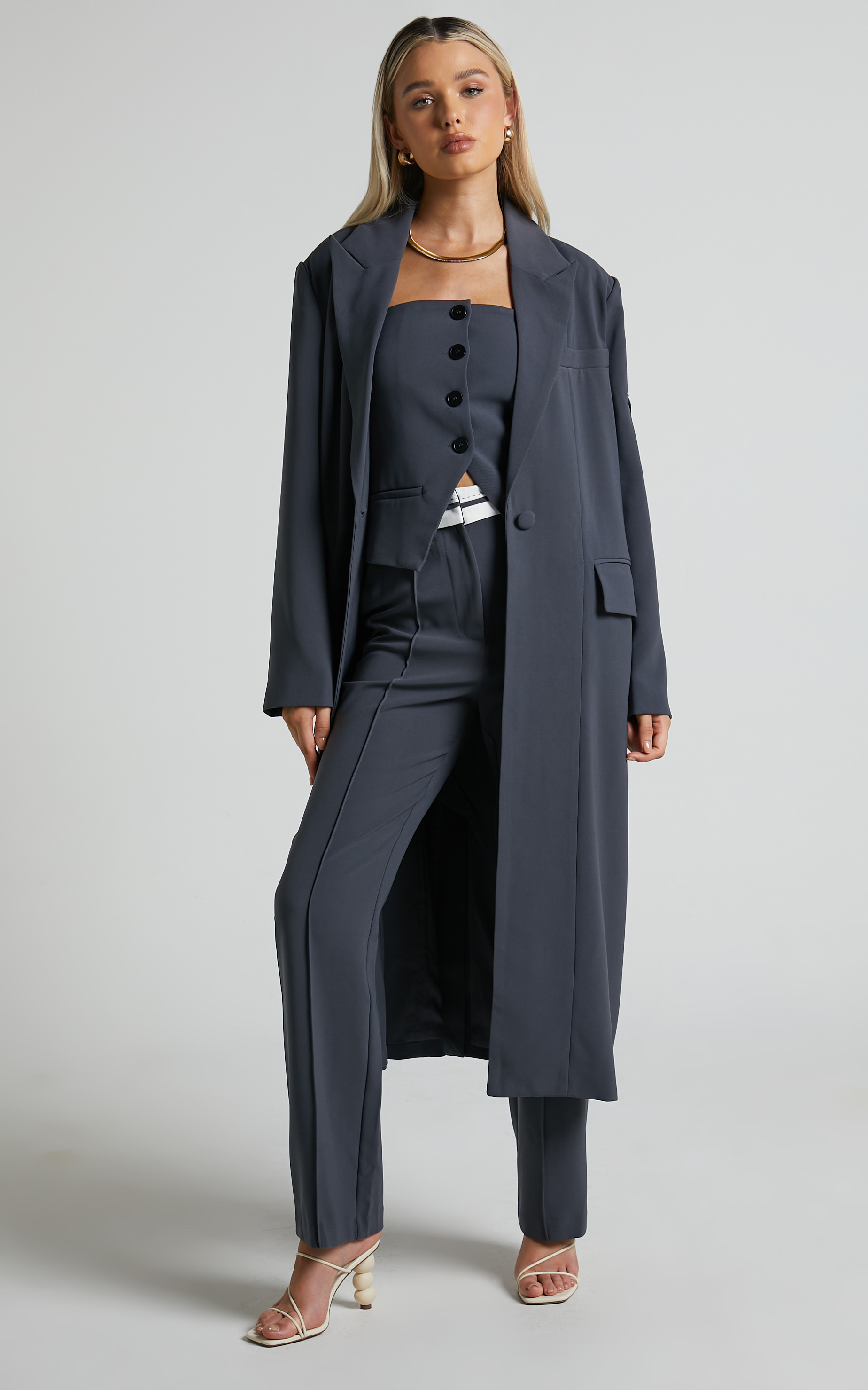 4Th & Reckless - KENNEDY COAT in Dark Grey - 06, GRY1, hi-res image number null