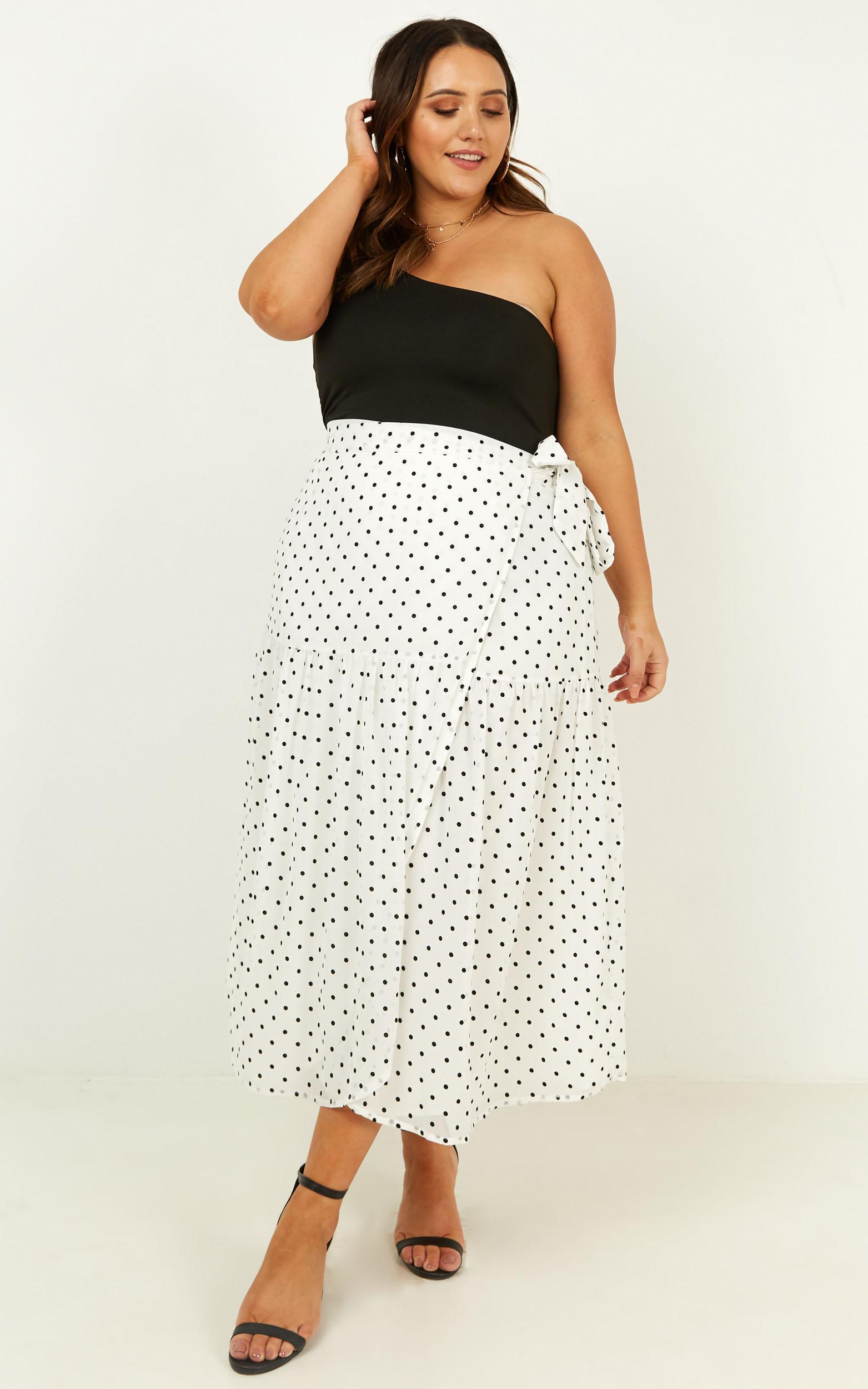 Things On My Mind Skirt In black spot - 12 (L), Black, hi-res image number null
