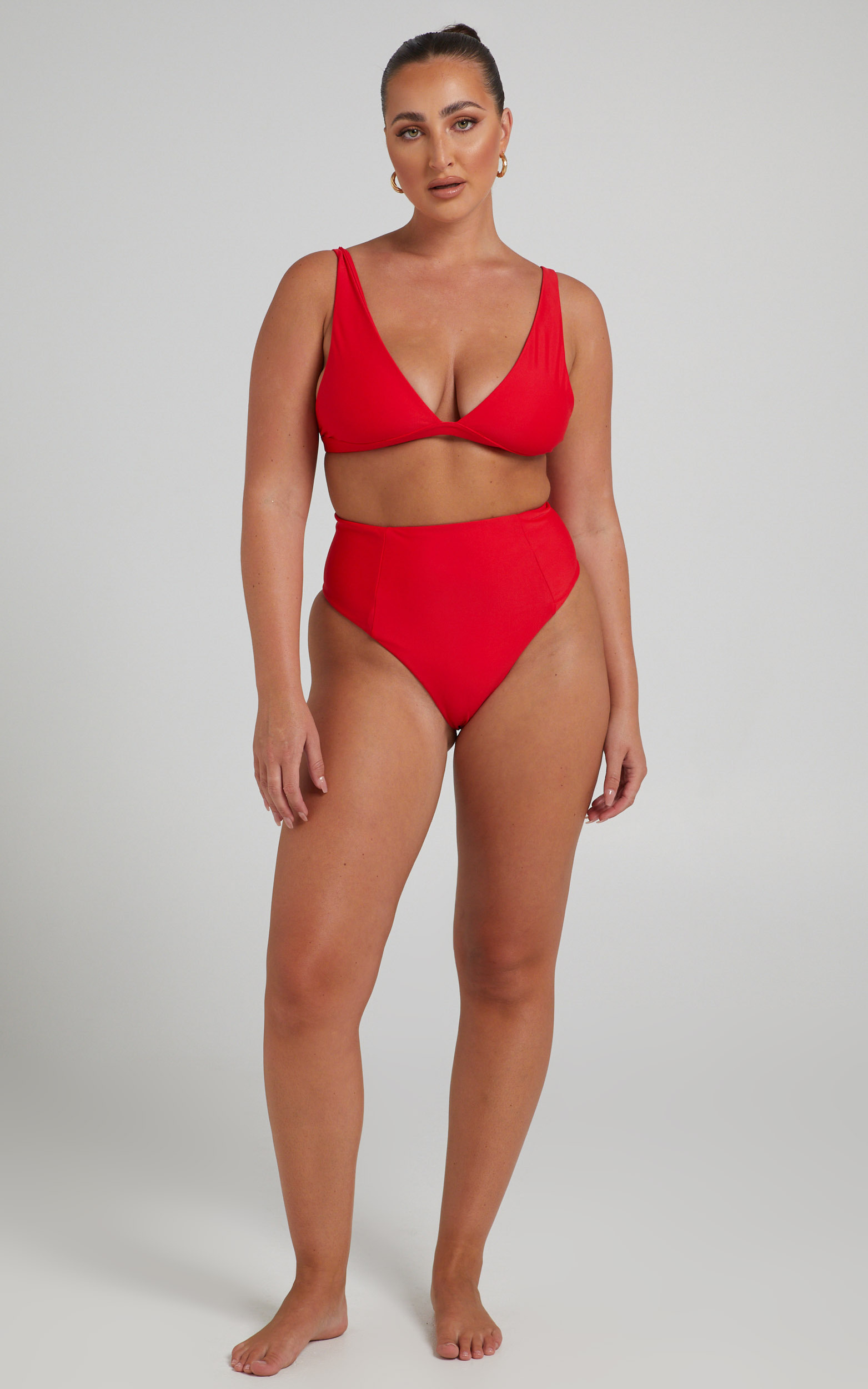 Coventina Triangle Bikini Top in Red - 04, RED2, hi-res image number null
