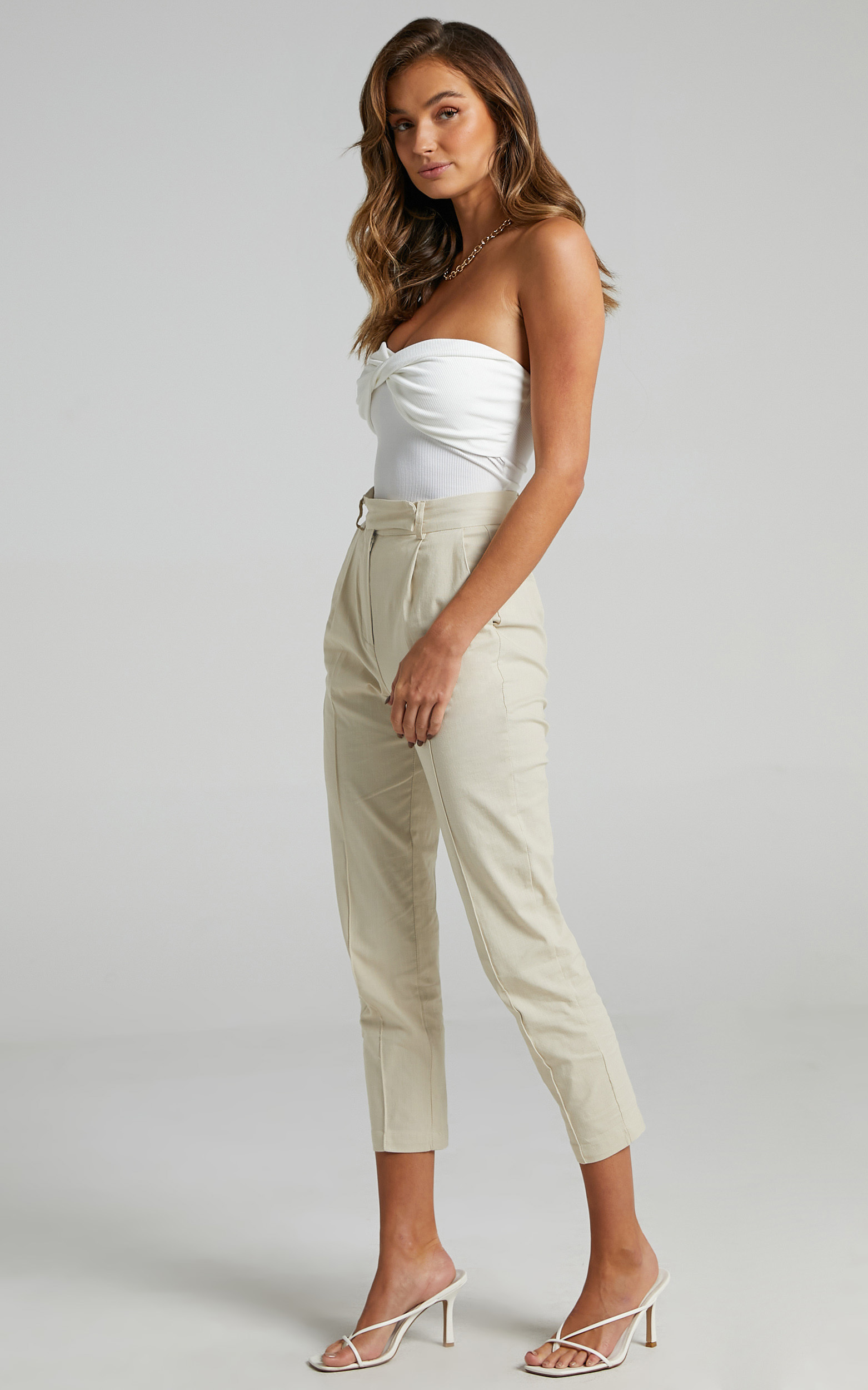 Runaway The Label - Calix Pants in Sand - L, BRN1, hi-res image number null