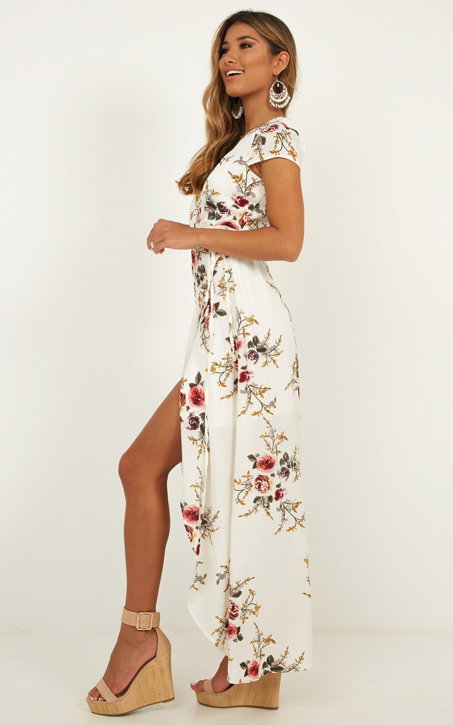 Wrap And Cross Maxi Dress In White ...