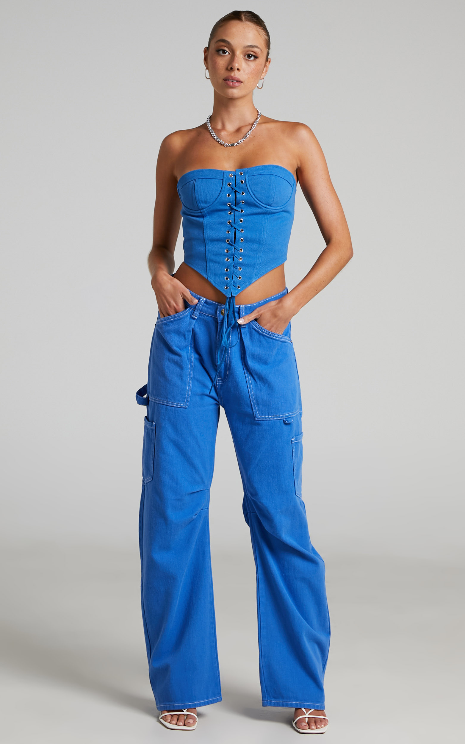 Lioness - Miami Vice Pants in Blue - L, BLU4, hi-res image number null