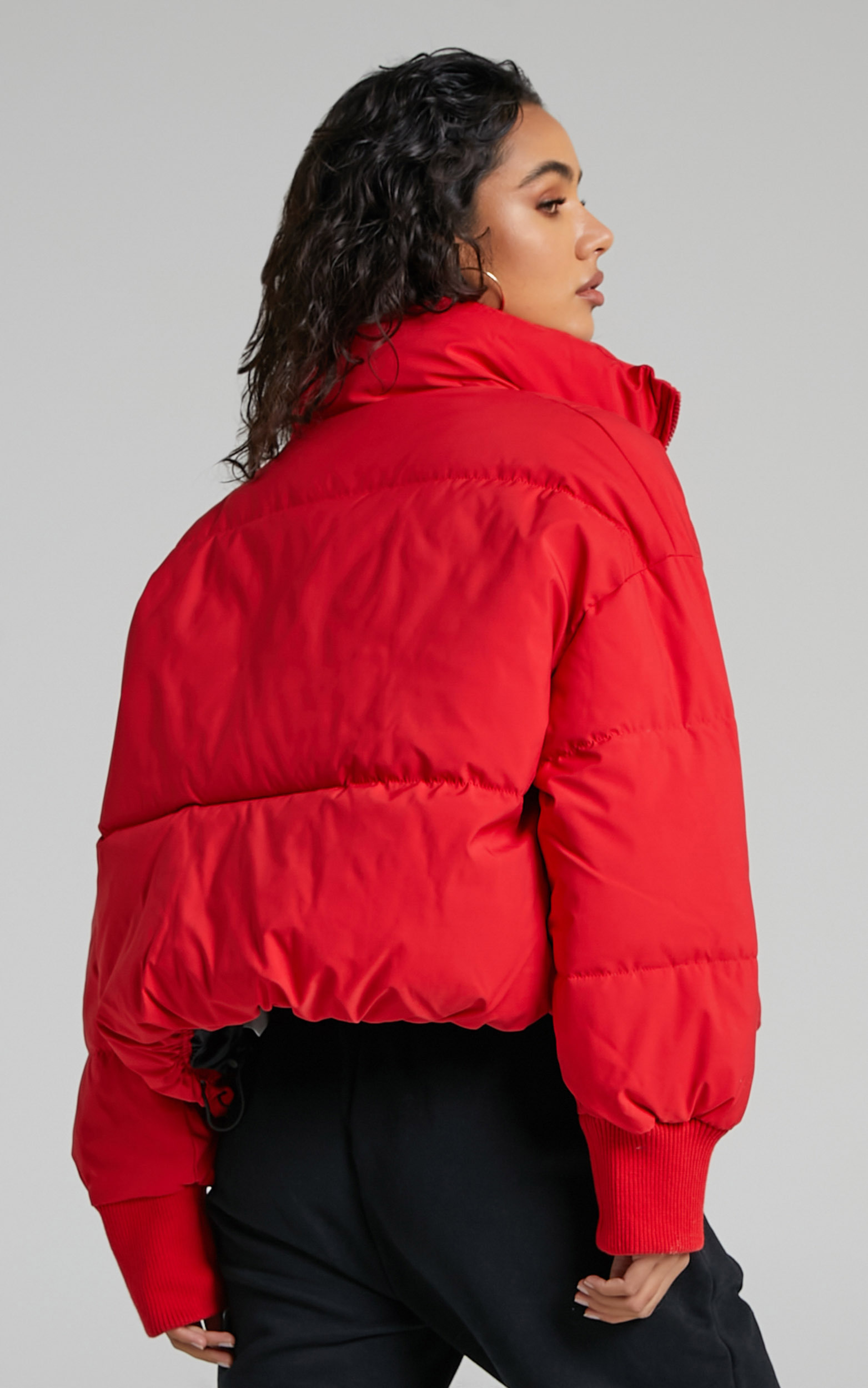 Windsor Puffer Jacket in Red | Showpo