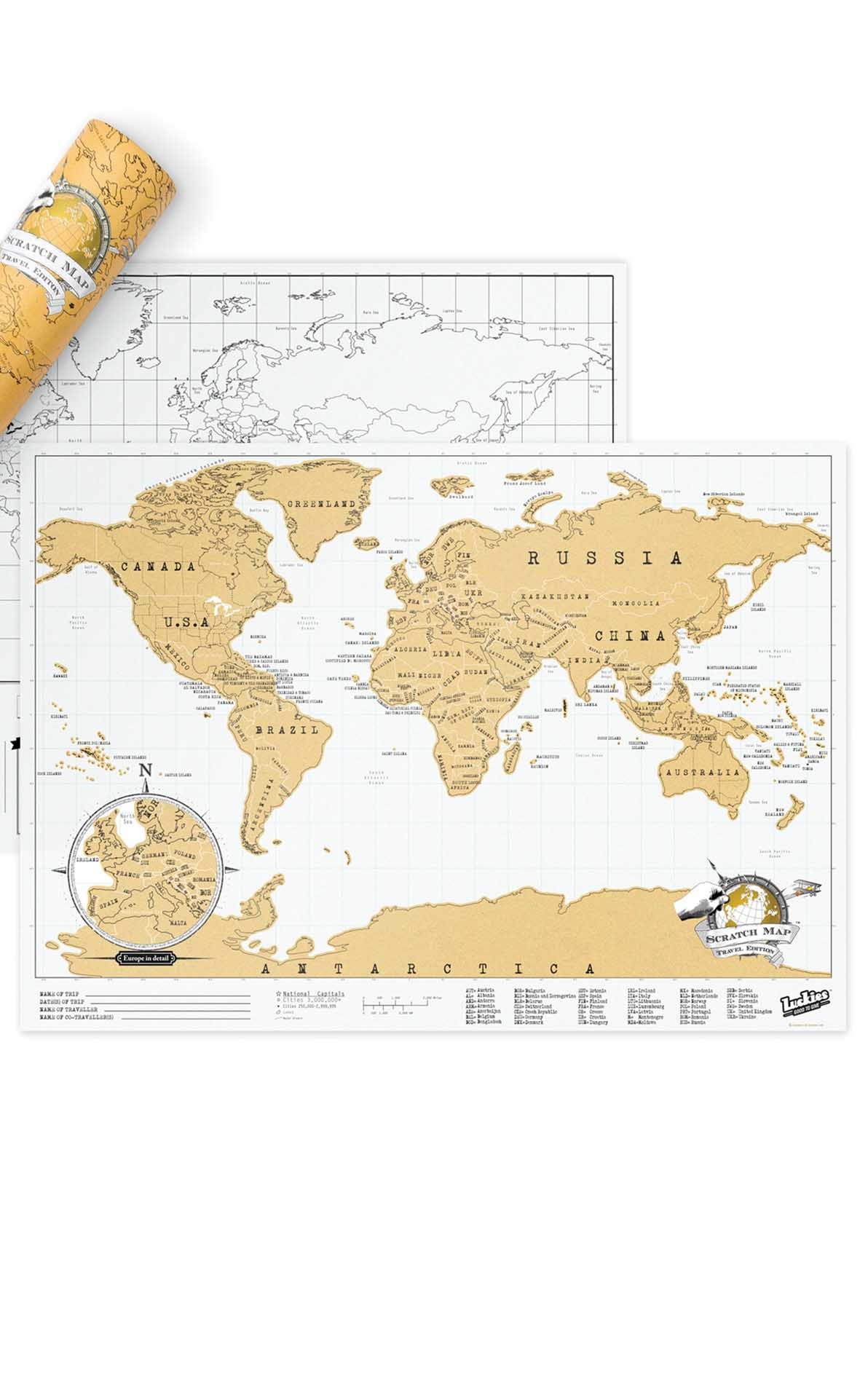 Scratch Map - Travel Edition , Black, hi-res image number null