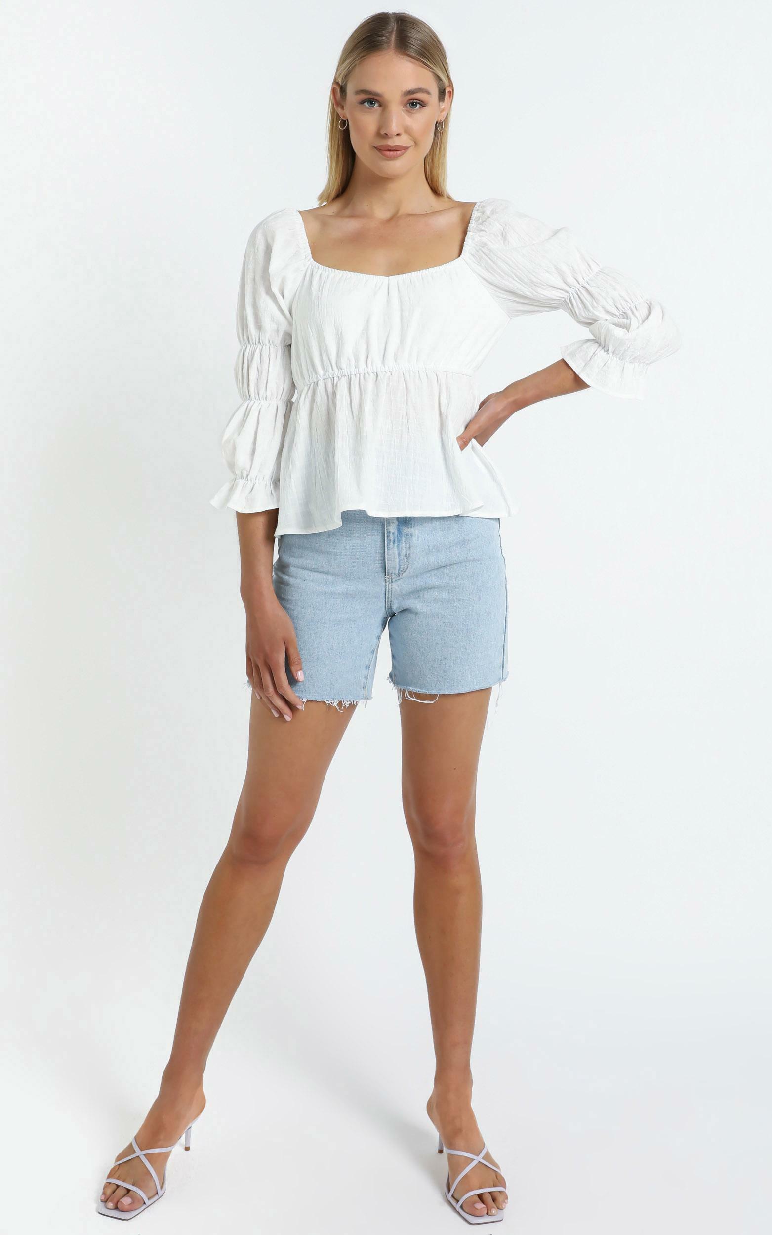 Mullins Top in White - 14 (XL), White, hi-res image number null