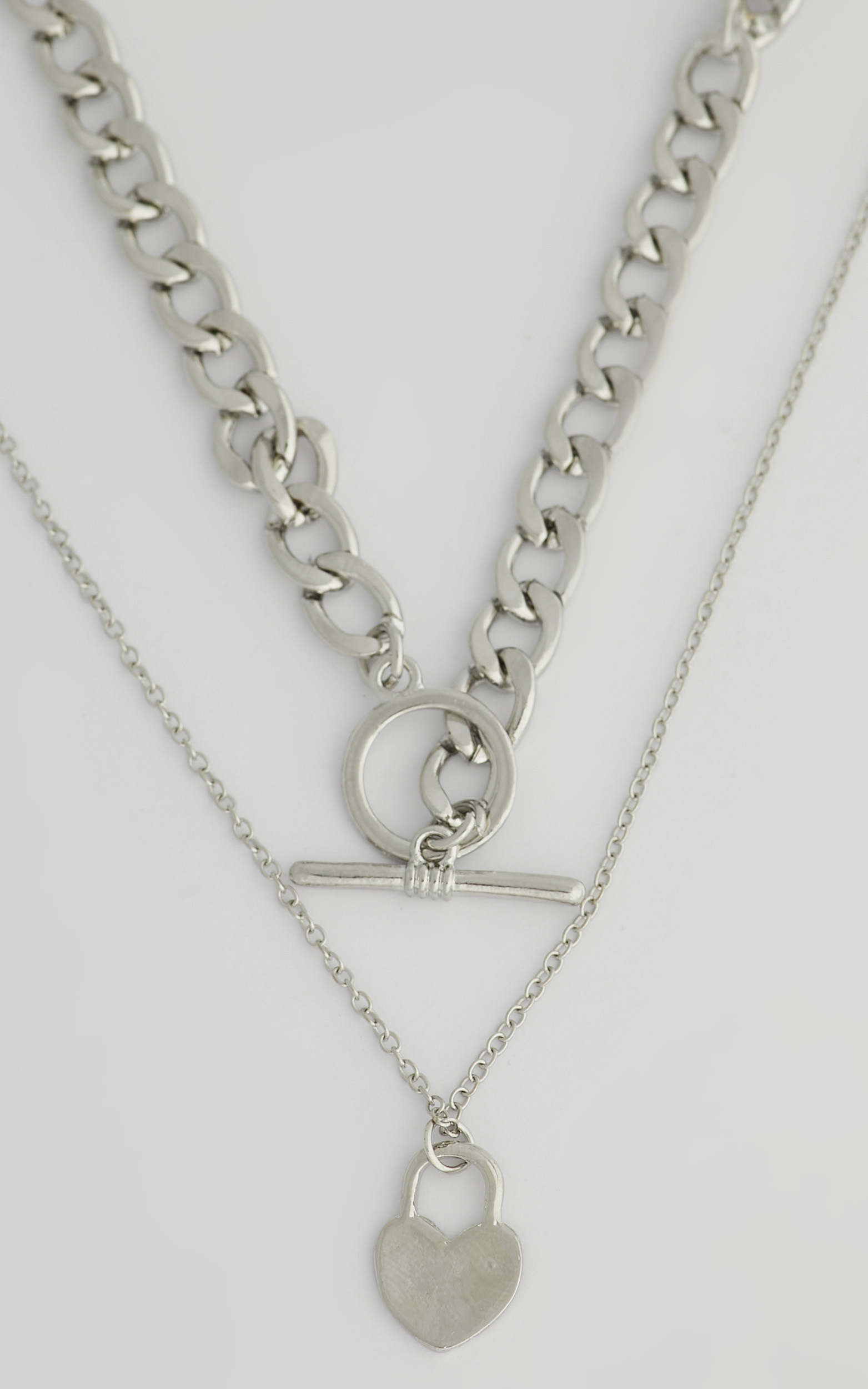 Emerson Layered Necklace in Silver - NoSize, SLV1, hi-res image number null