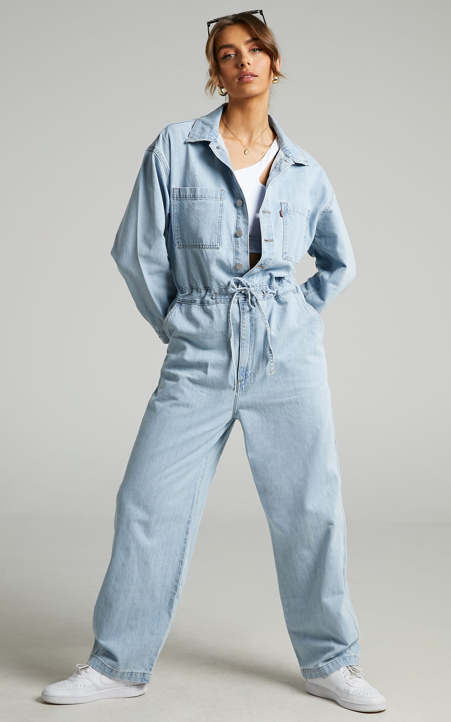 Levi's - Roomy Jumpsuit in My Feels - 06, BLU1, hi-res image number null