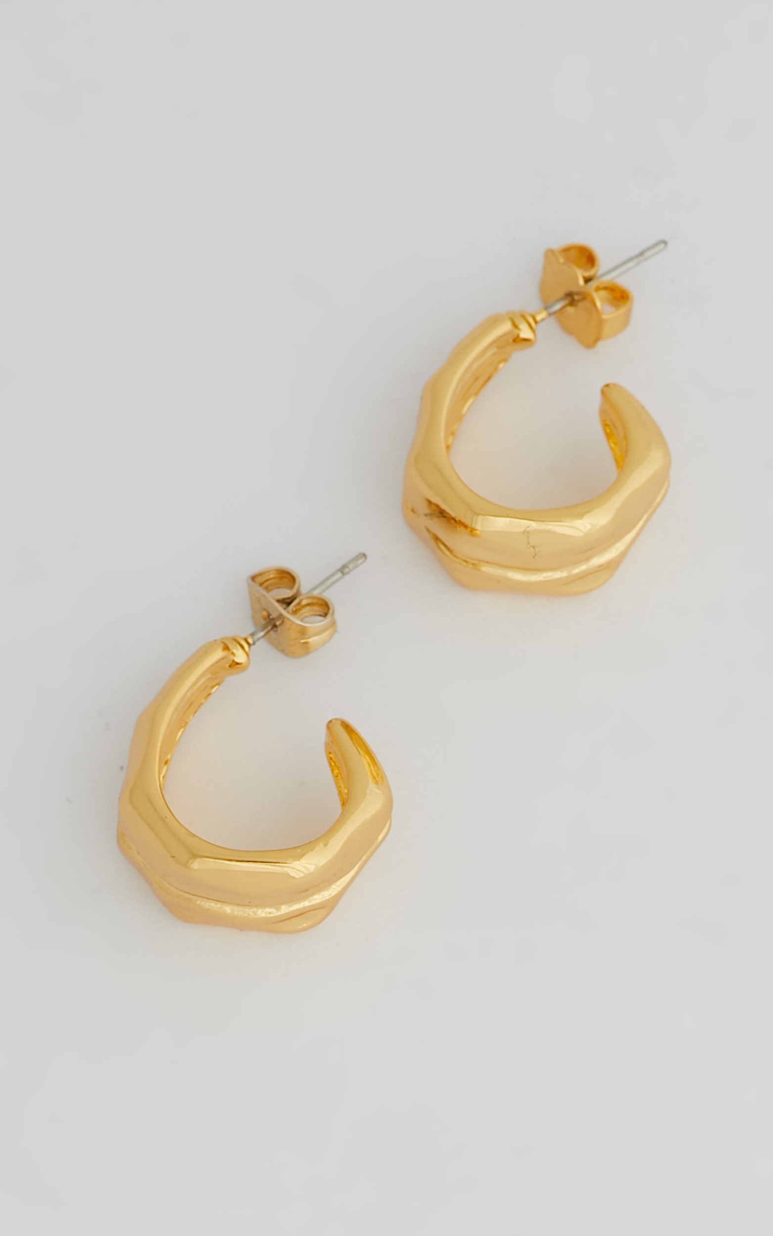 DAVIANA HOOP EARRINGS in Gold - NoSize, GLD1, hi-res image number null
