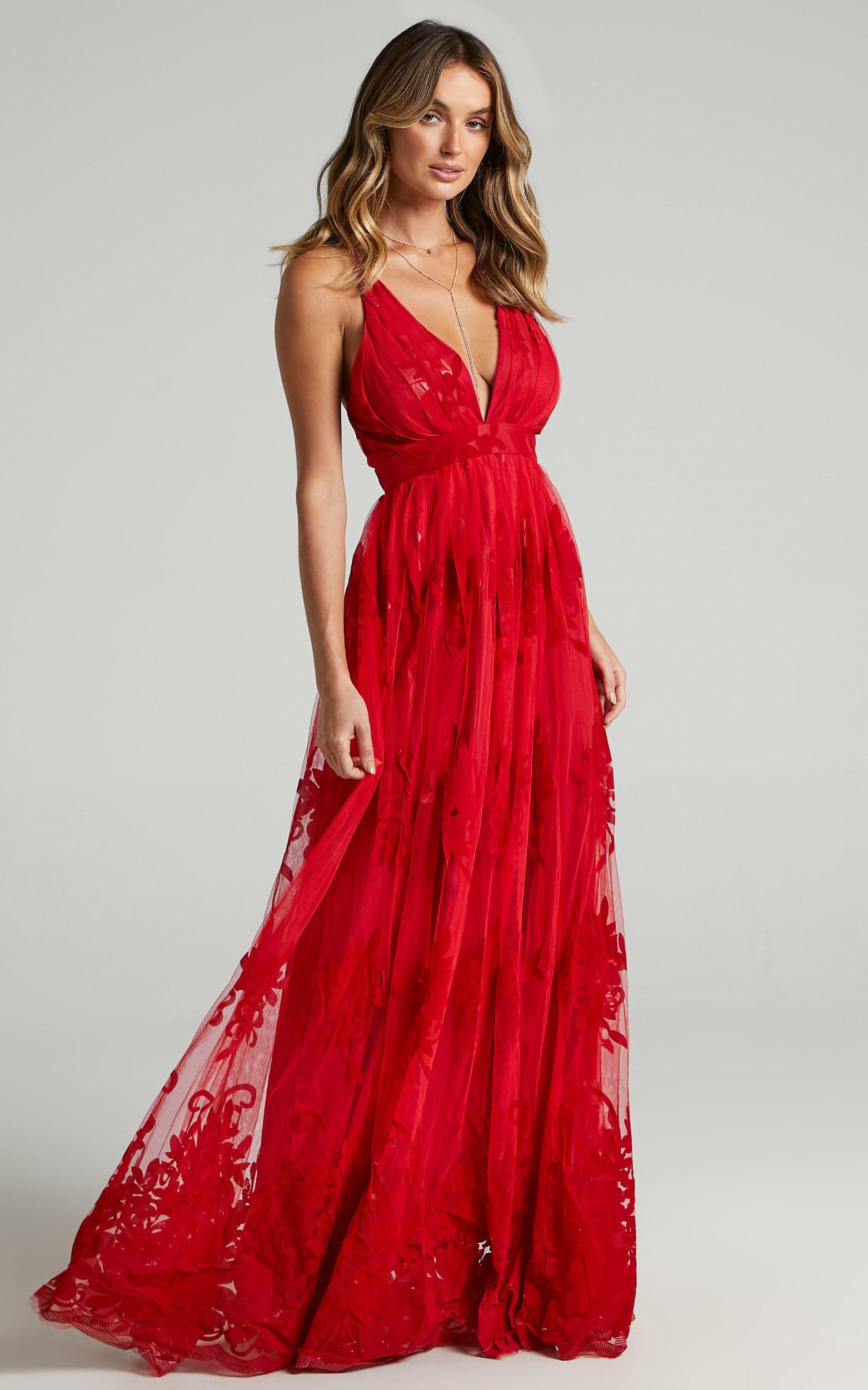 Promenade Maxi Dress in Red - 08, RED6, hi-res image number null