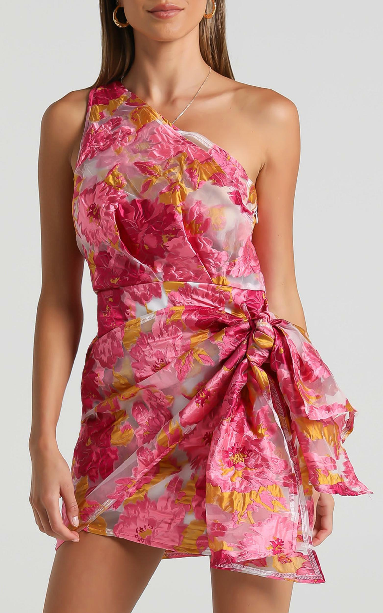 Brailey Mini Dress in Pink Floral ...