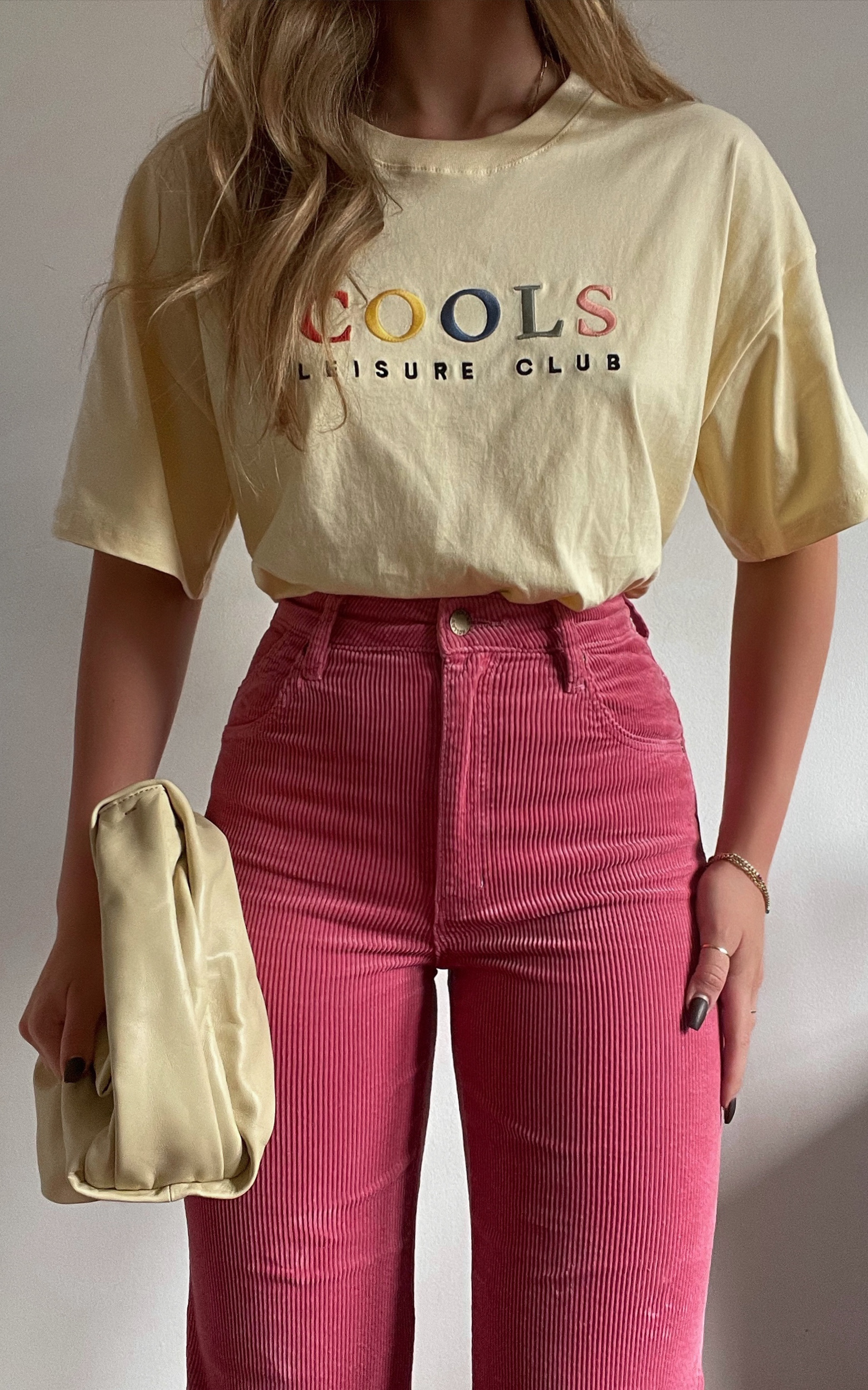 Cools Club - Leisure Club Boxy Tee in Lemon - 10, YEL1, hi-res image number null