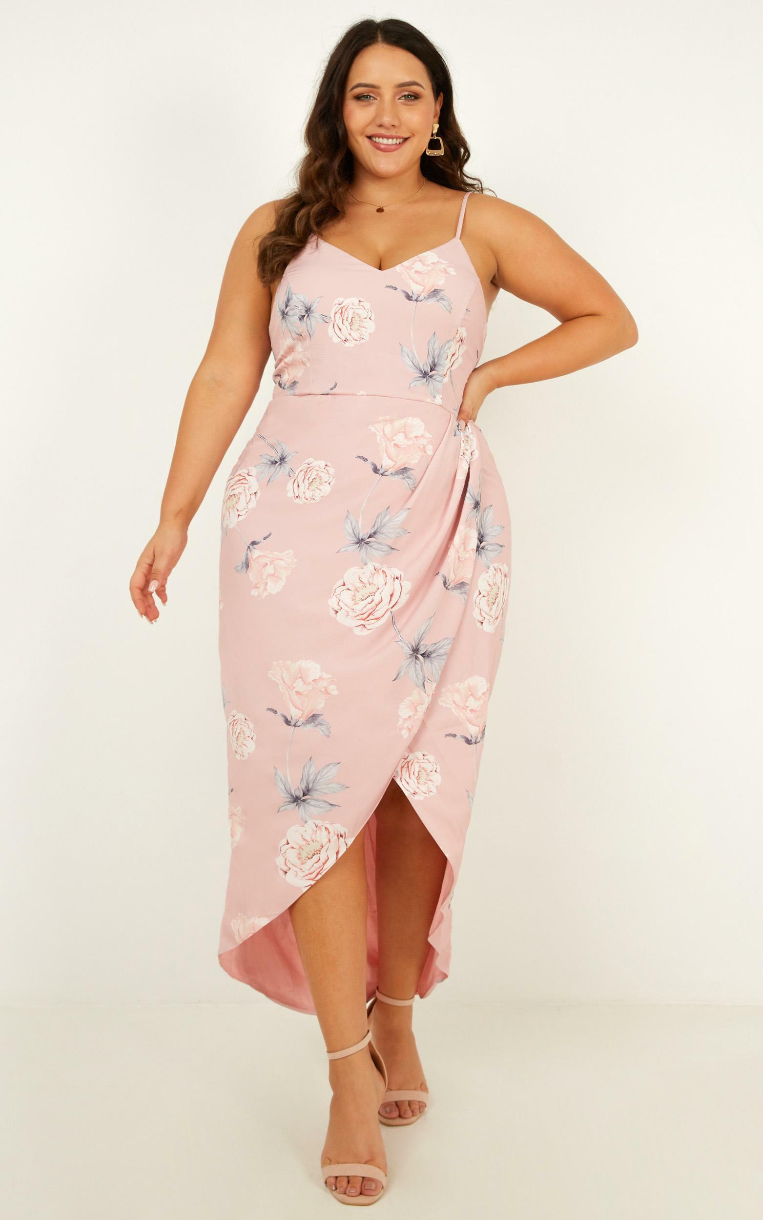 Just This Once Dress in Blush Floral - 06, PNK1, hi-res image number null