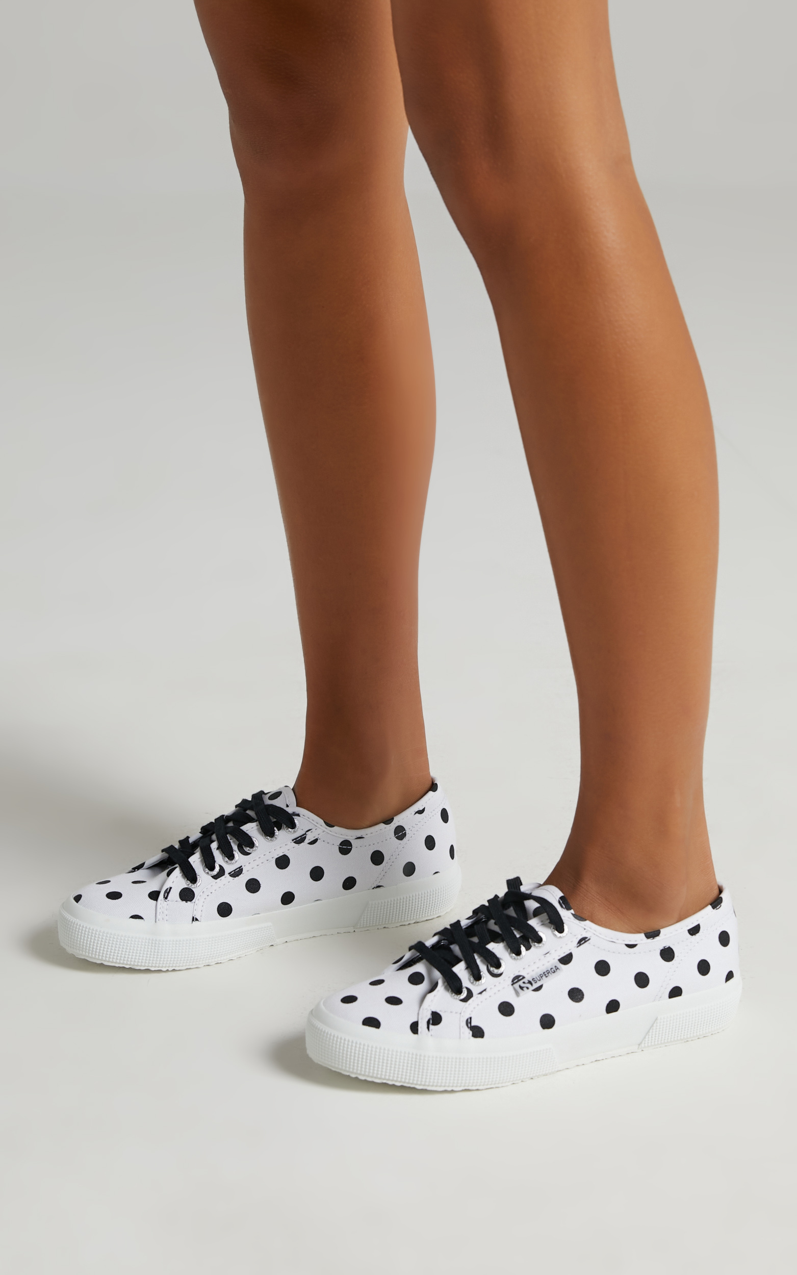 Superga - 2750 Polkadots Sneakers in A3Y White Black Dots - 05, WHT1, hi-res image number null