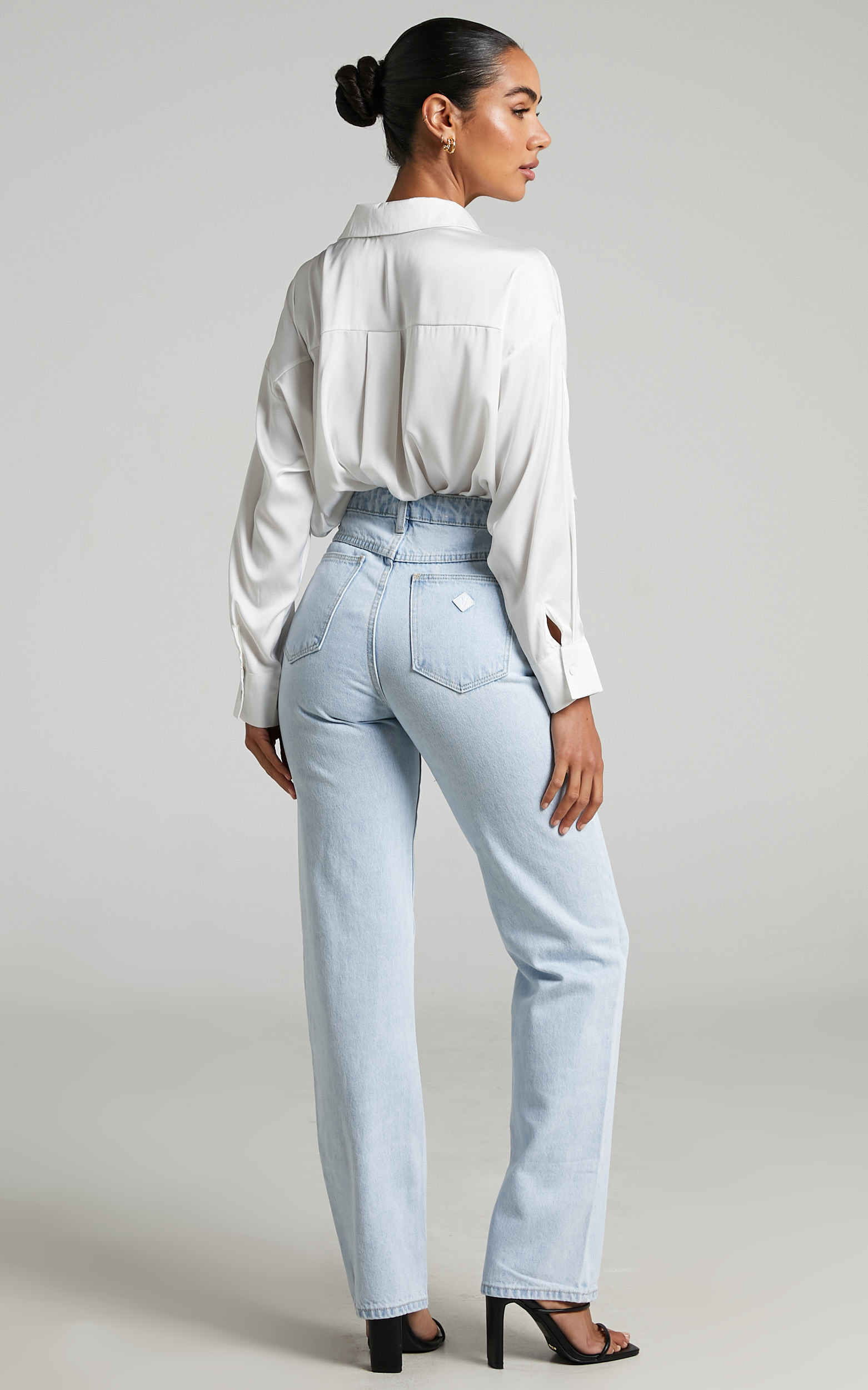 Abrand - A 94 High Straight Jean in Bleached Stone - 06, BLU1, hi-res image number null