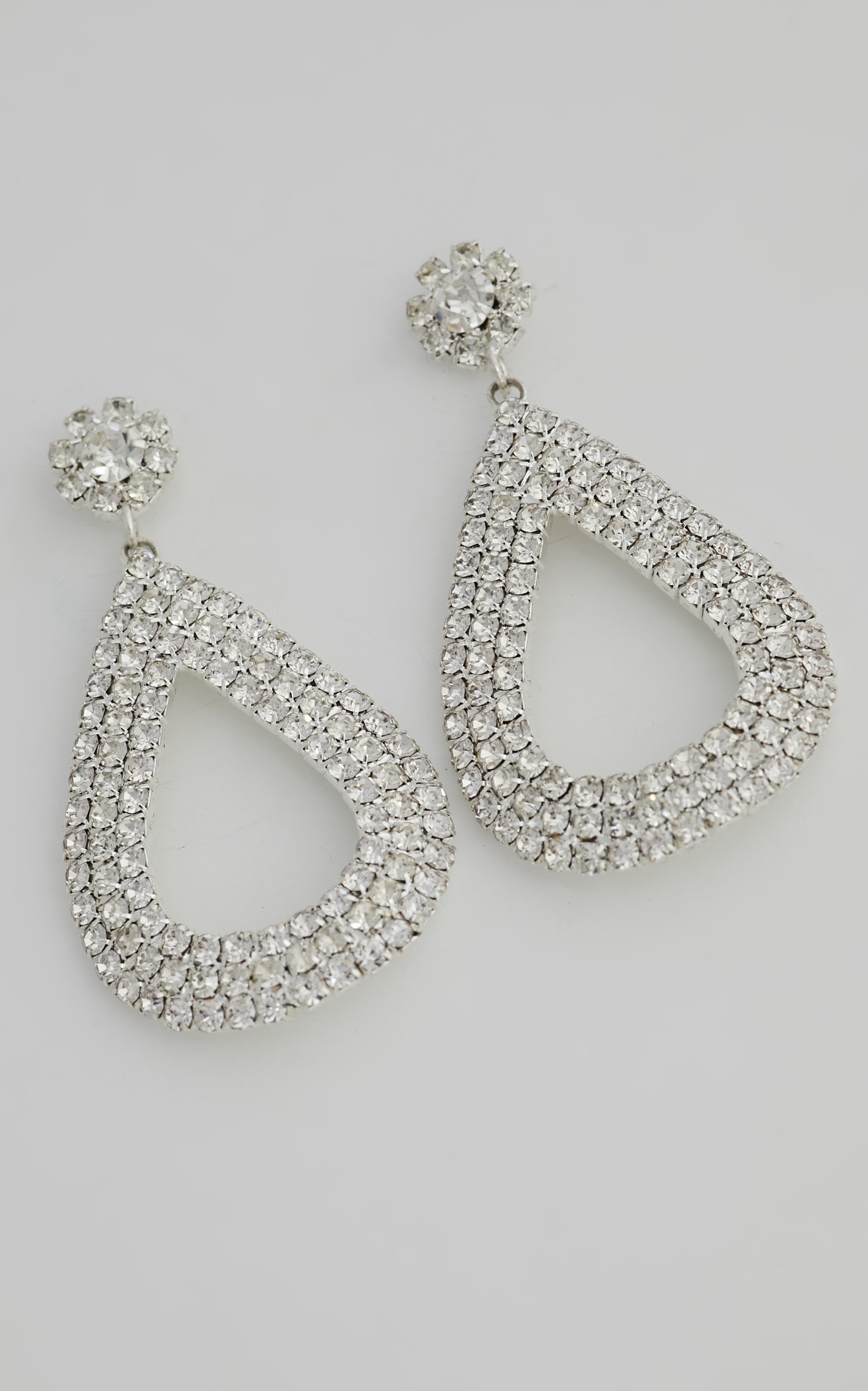 Parrisa Earrings in Diamante - OneSize, SLV1, hi-res image number null