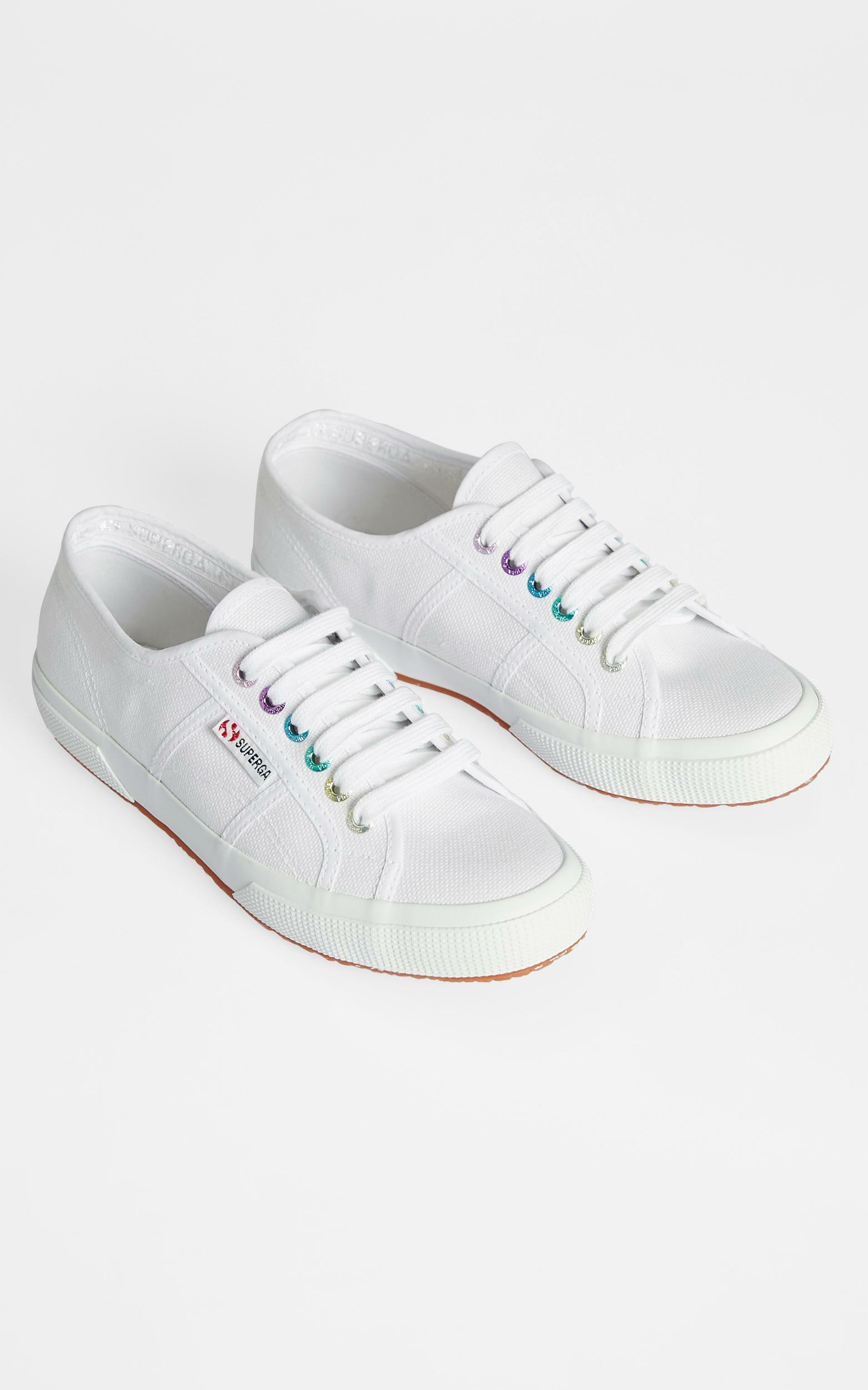 Superga - 2750 Colourful Eyelets Sneakers in A9T White - 05, WHT1, hi-res image number null
