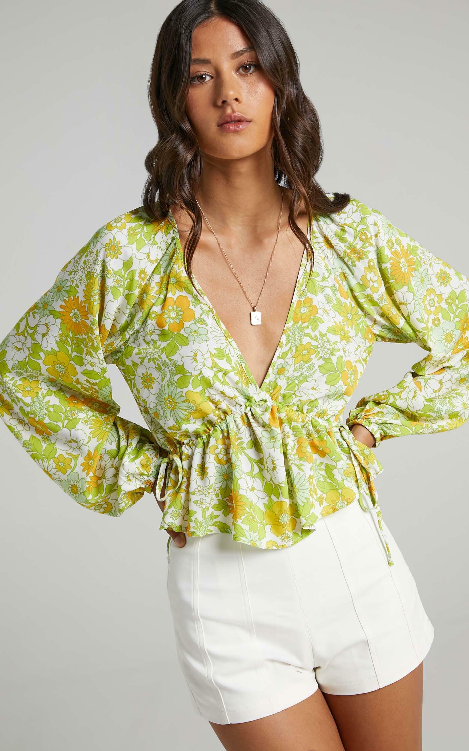 Isidore Top in Harmony Floral Rayon | Showpo USA