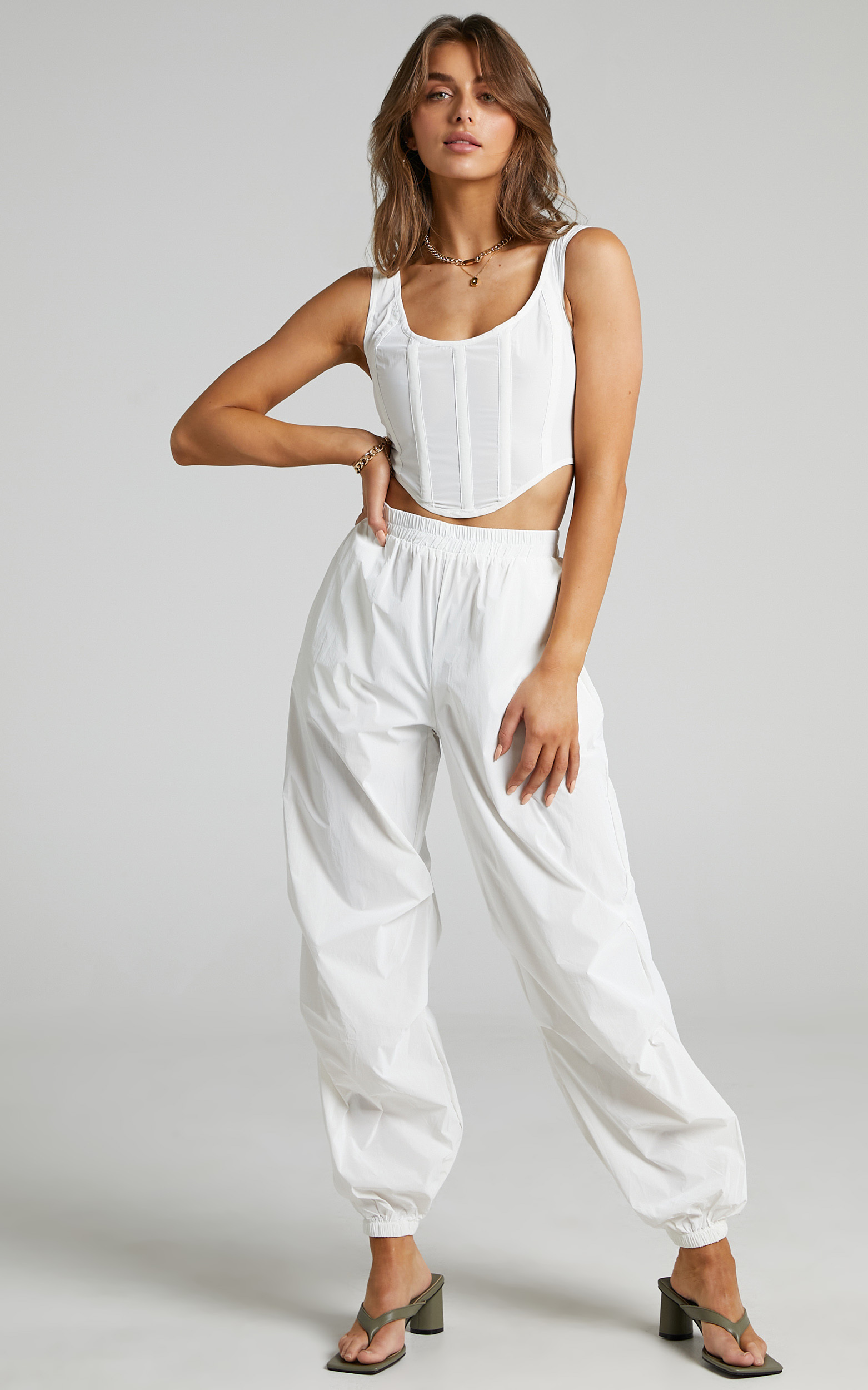 BY DYLN - Franco Pants in White - L, WHT2, hi-res image number null