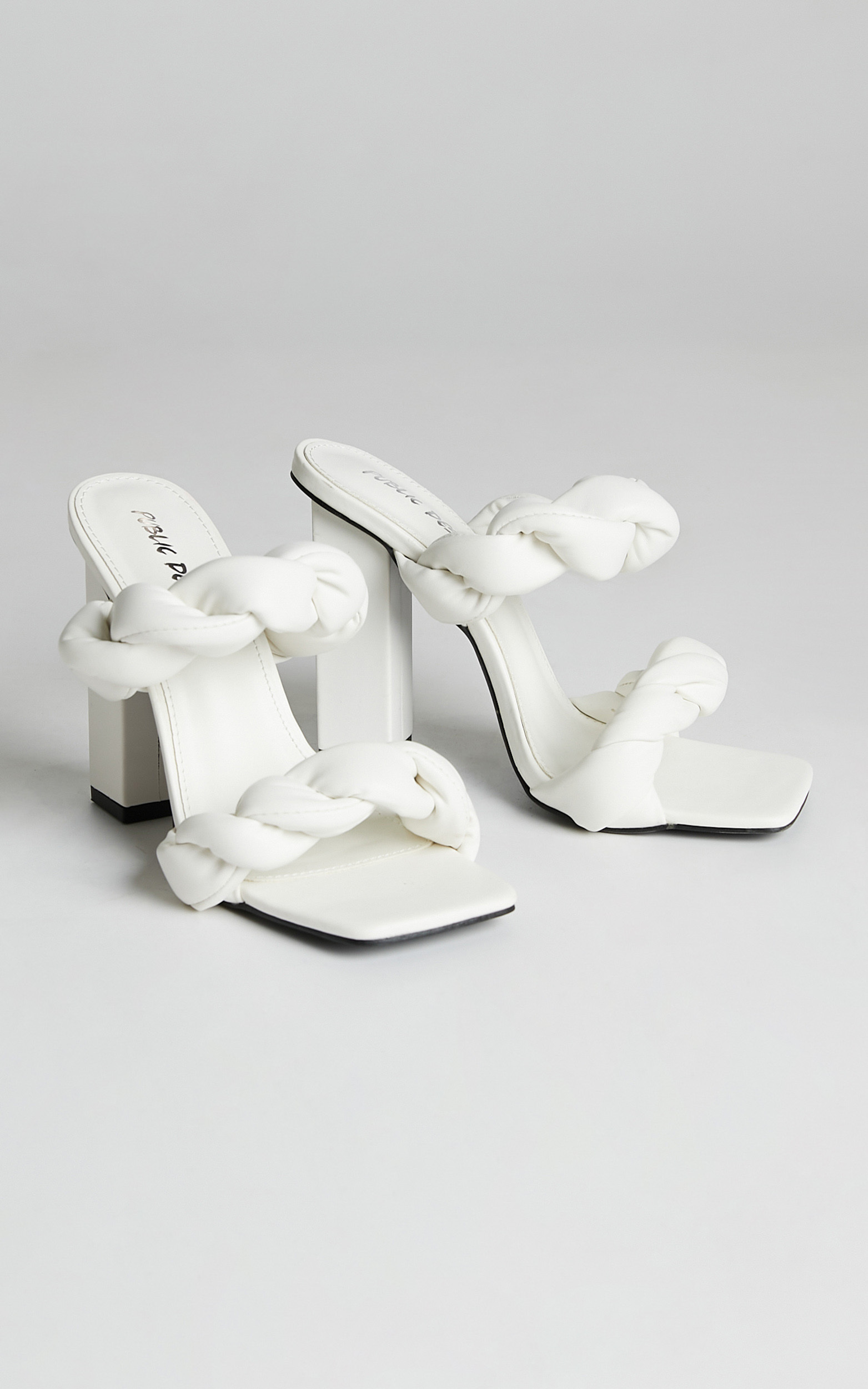 PUBLIC DESIRE - IVY HEELS in White PU - 05, WHT2, hi-res image number null