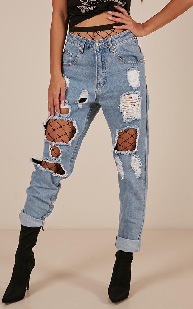fishnet leggings under jeans