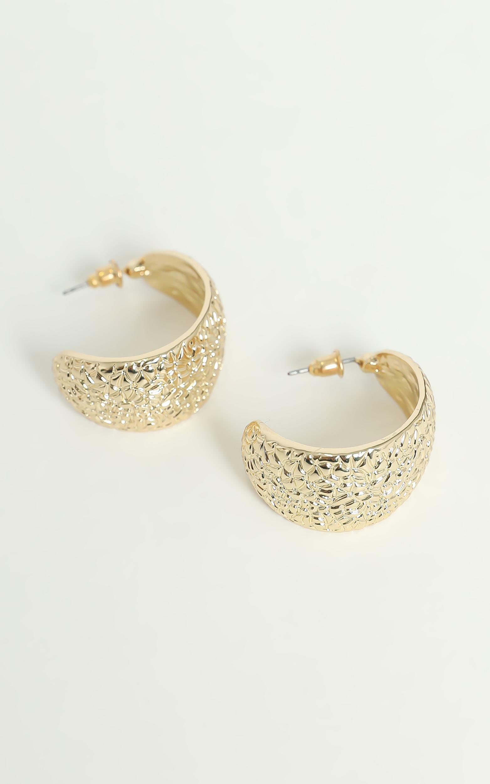 Biancah Hoop Earrings in Gold, GLD1, hi-res image number null