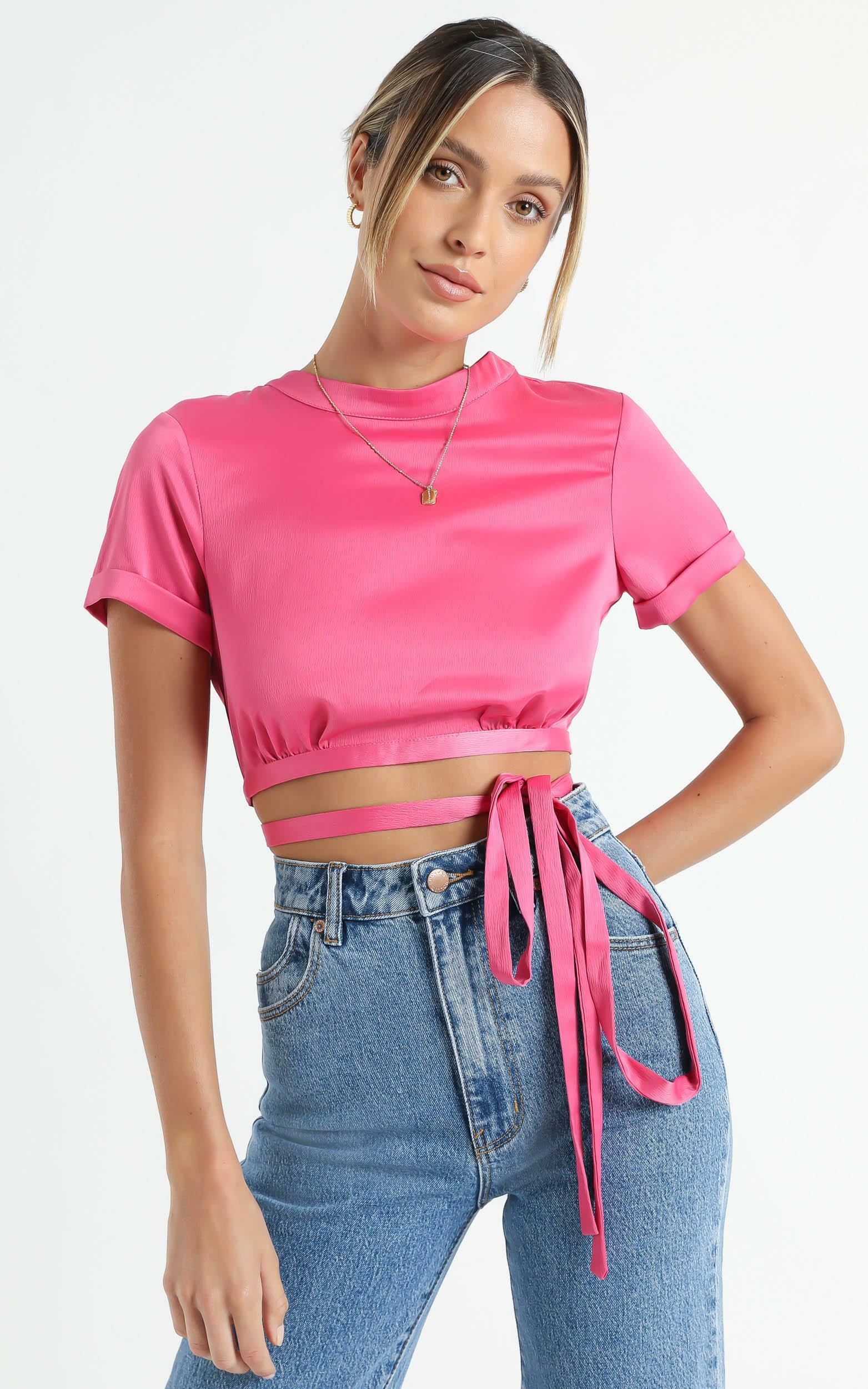Dynasty Top in Fuschia - 6 (XS), Pink, hi-res image number null