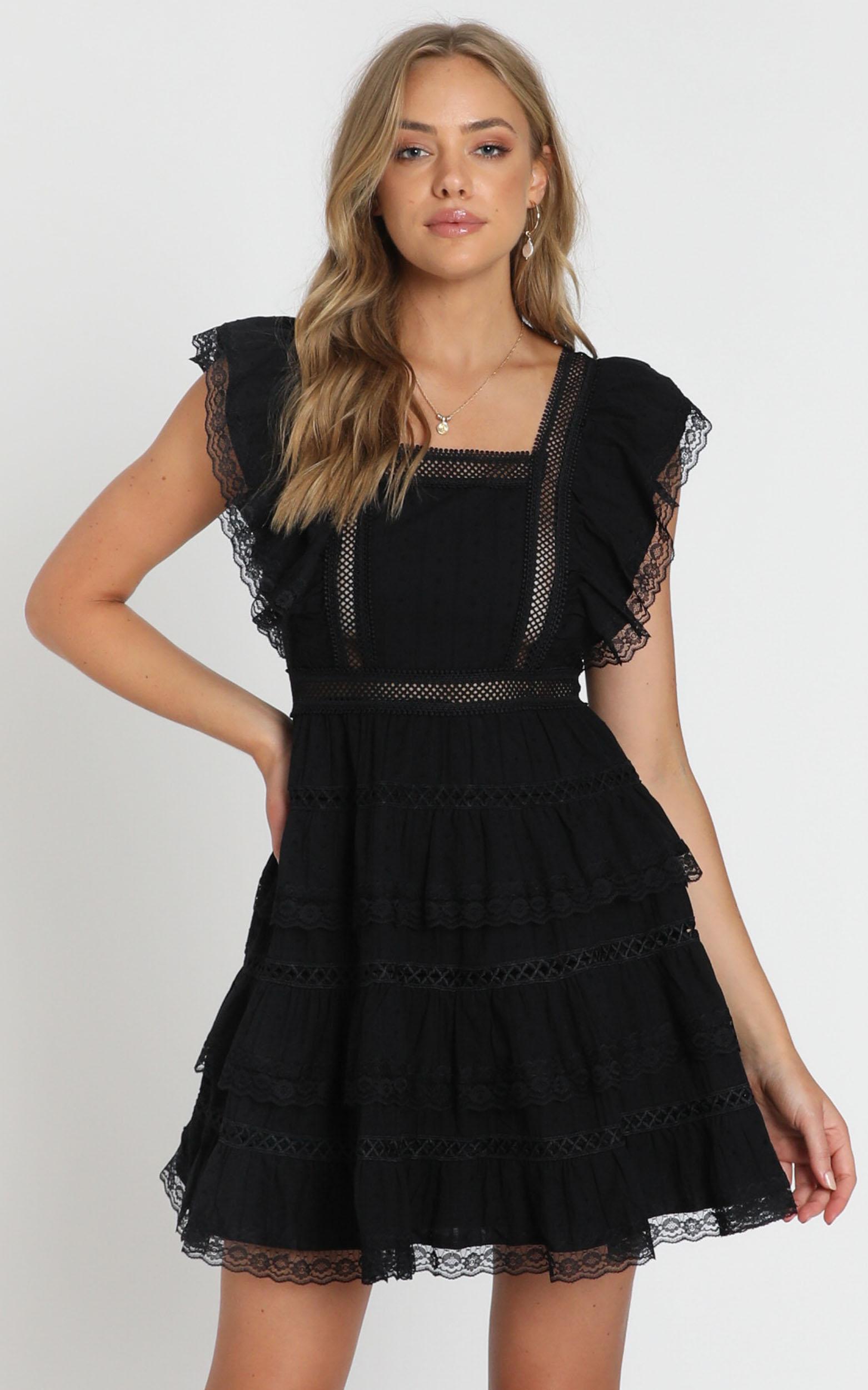 Dream For Days dress in black lace - 16 (XXL), Black, hi-res image number null
