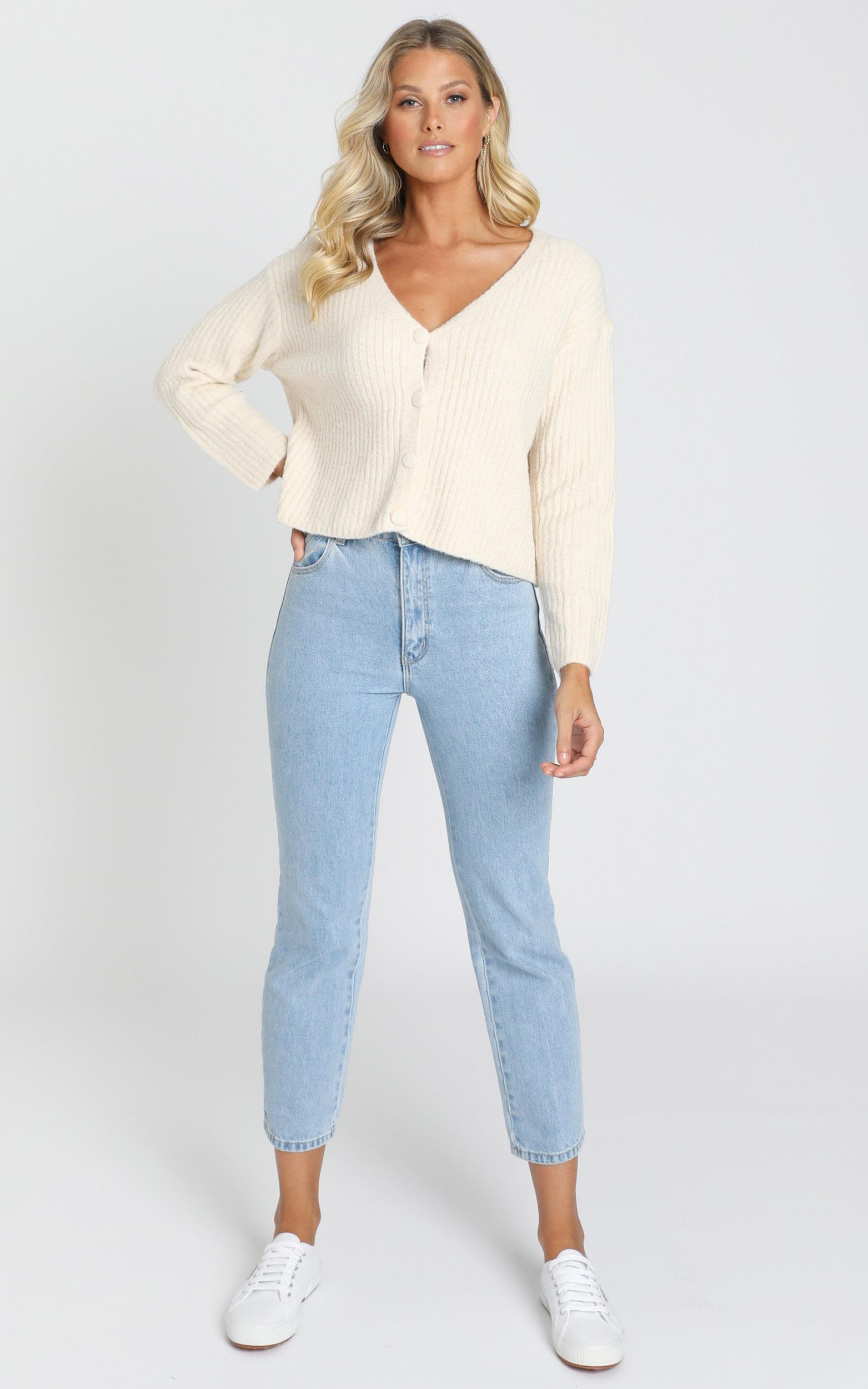 Charlize Knitted Cardigan in Latte | Showpo