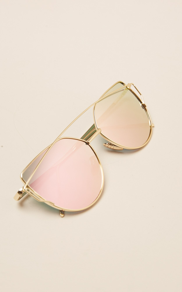 Glowing sunglasses in rose gold, Rose Gold, hi-res image number null