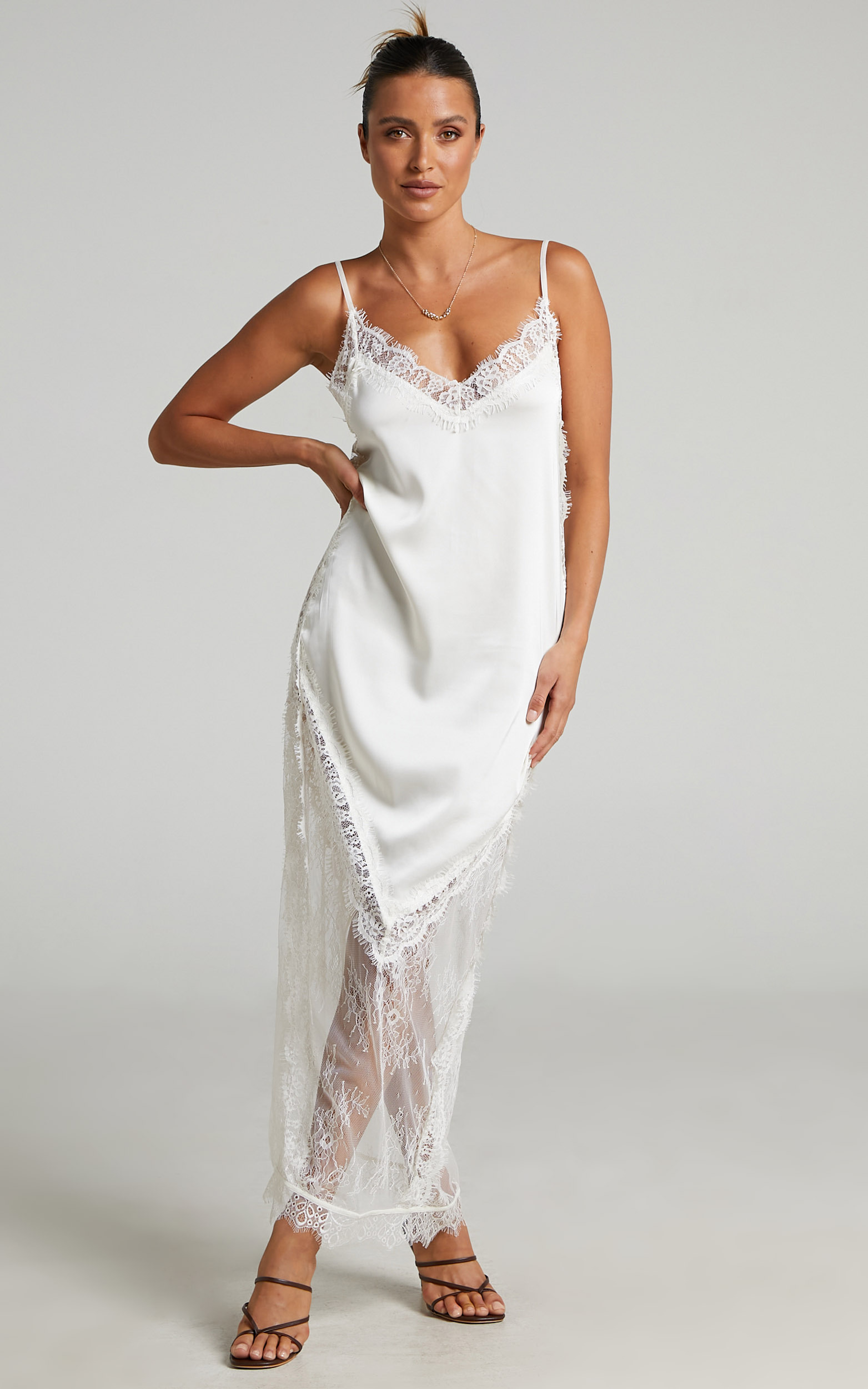 Lioness - Hideaway Maxi Dress in Ivory ...