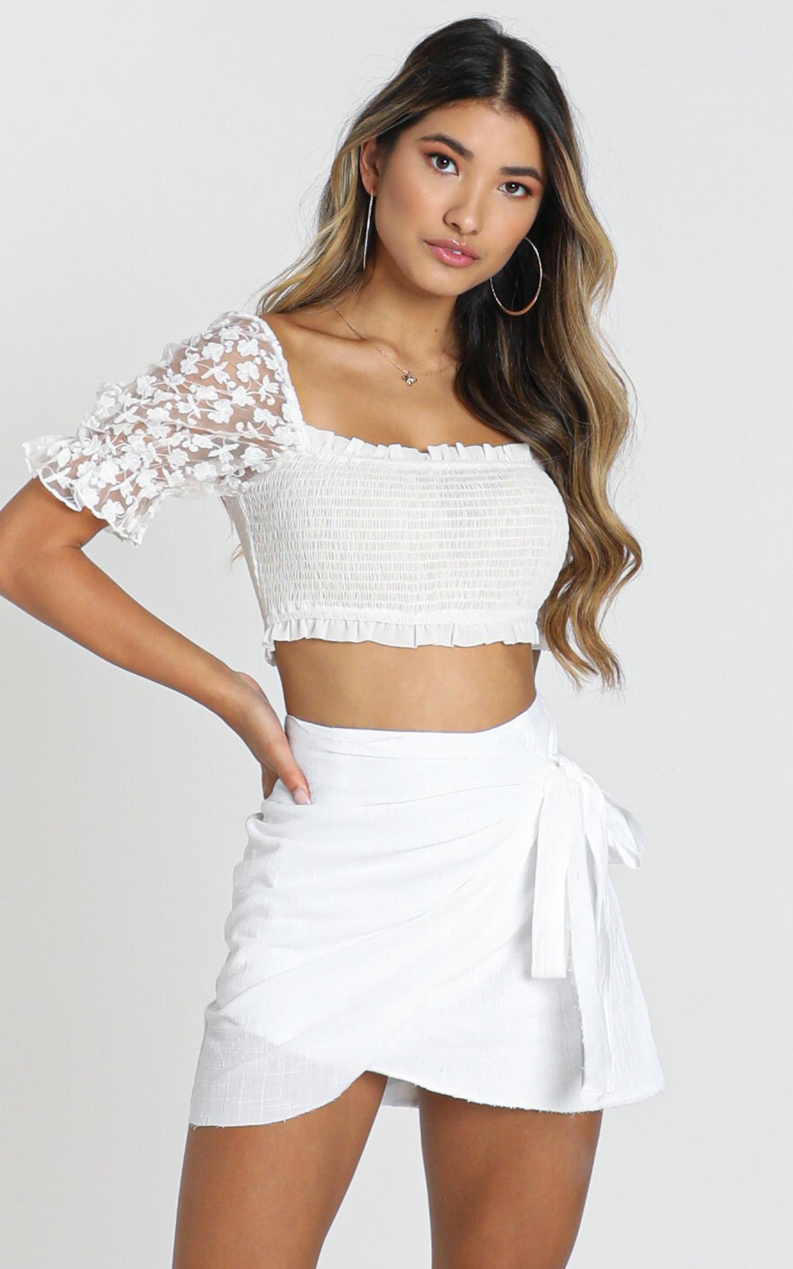 Not Happening skirt in white - 6 (XS), White, hi-res image number null
