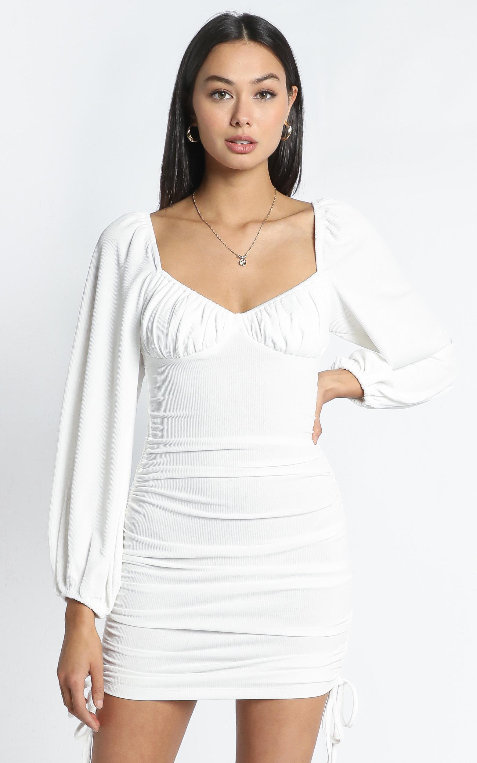 Harrington Dress in White - 14 (XL), WHT1, hi-res image number null