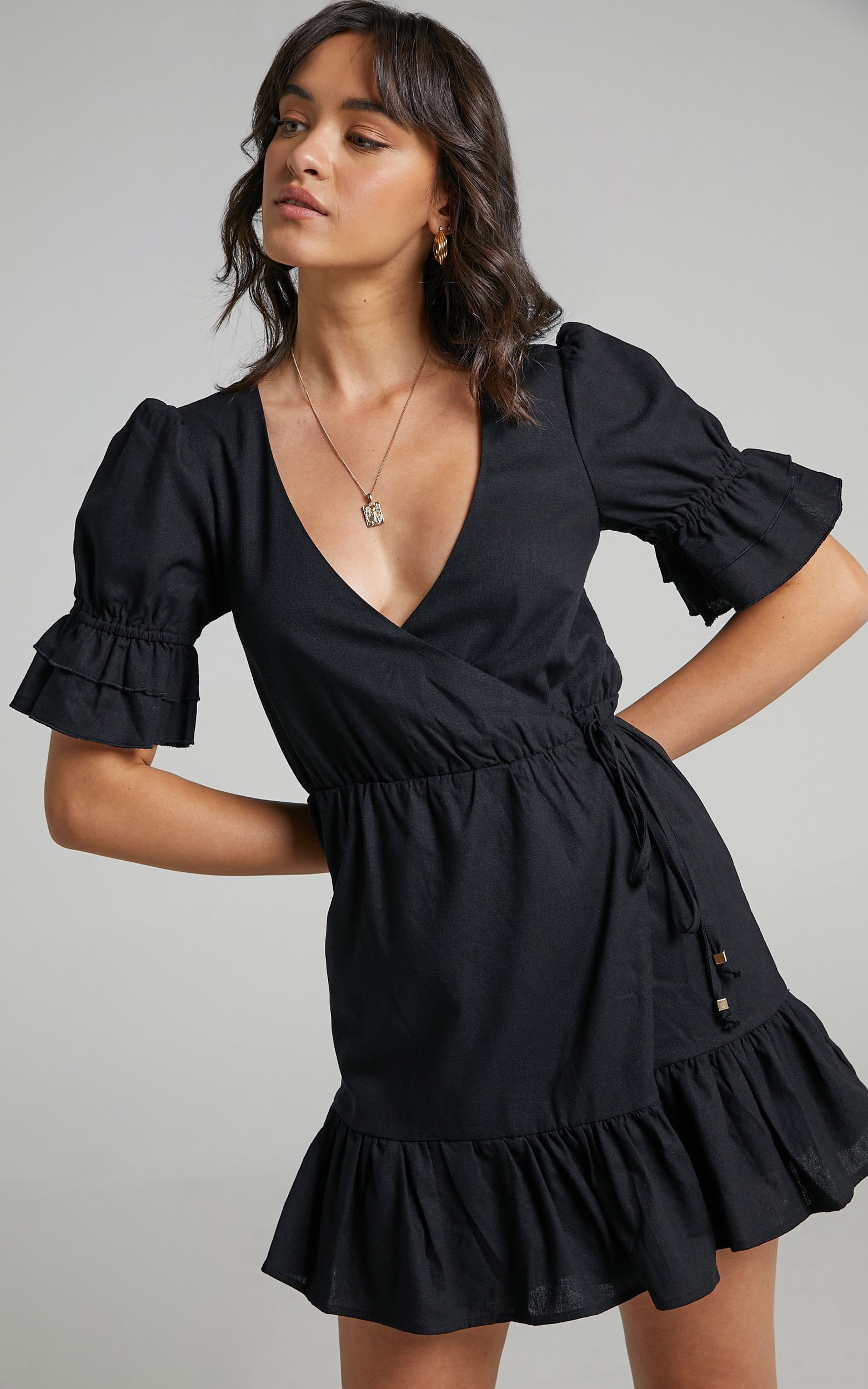 Jayella Dress in Black - 14 (XL), Black, hi-res image number null