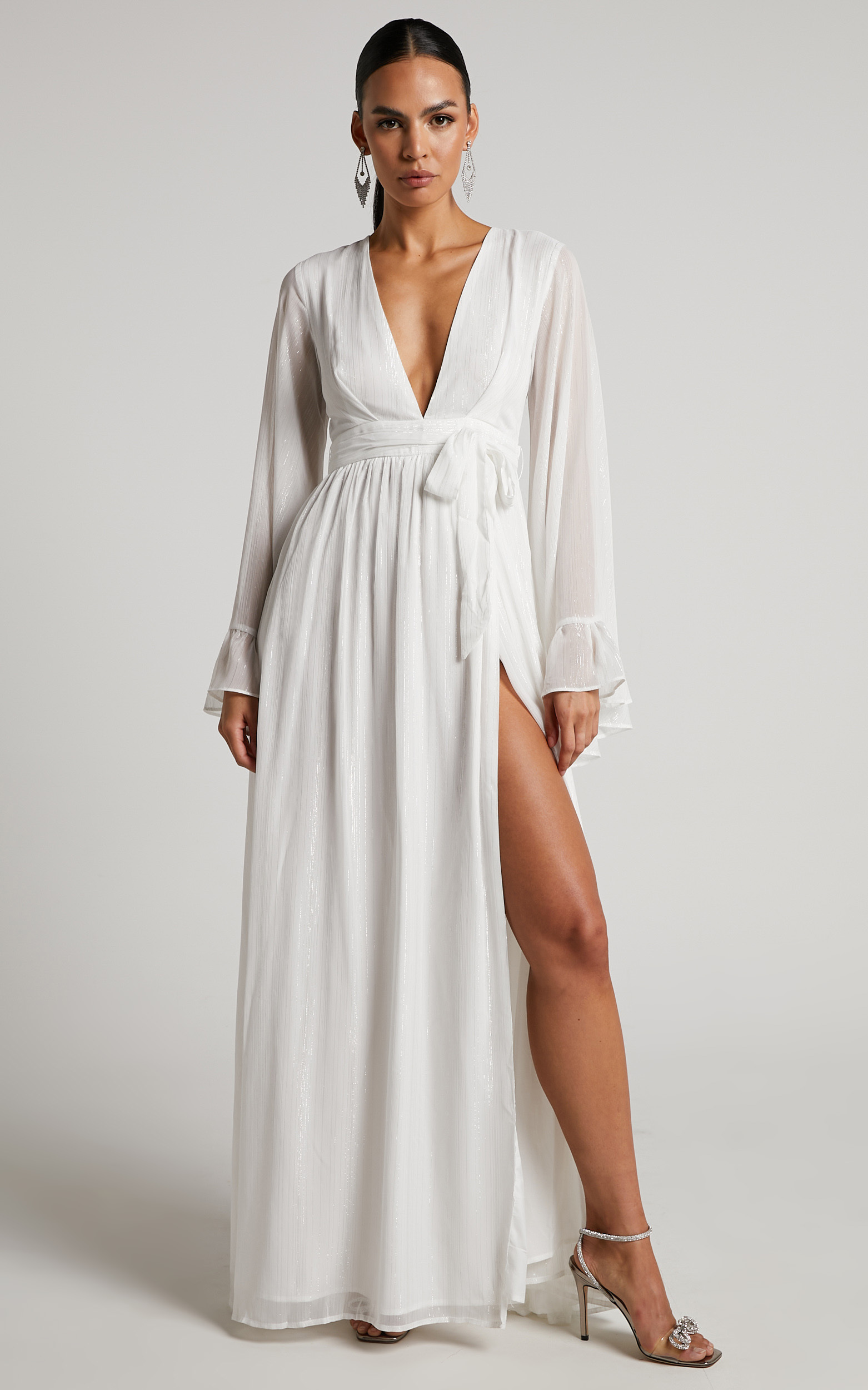 Dangerous Woman Maxi Dress in White - 06, WHT1, hi-res image number null