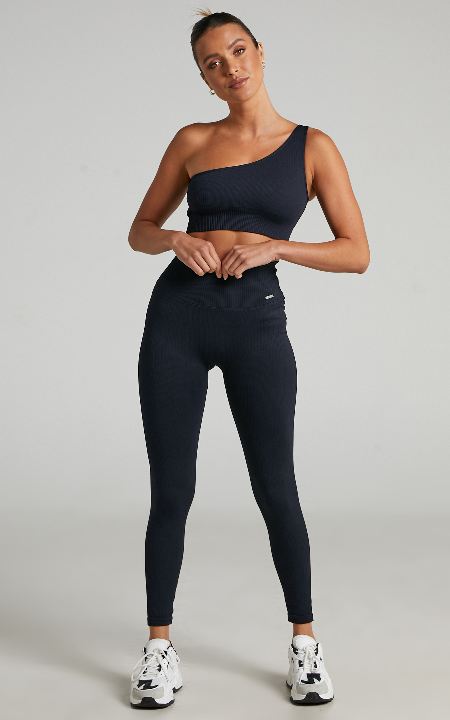 Aim'n - RIBBED SEAMLESS TIGHTS in Black - XS, BLK1, hi-res image number null