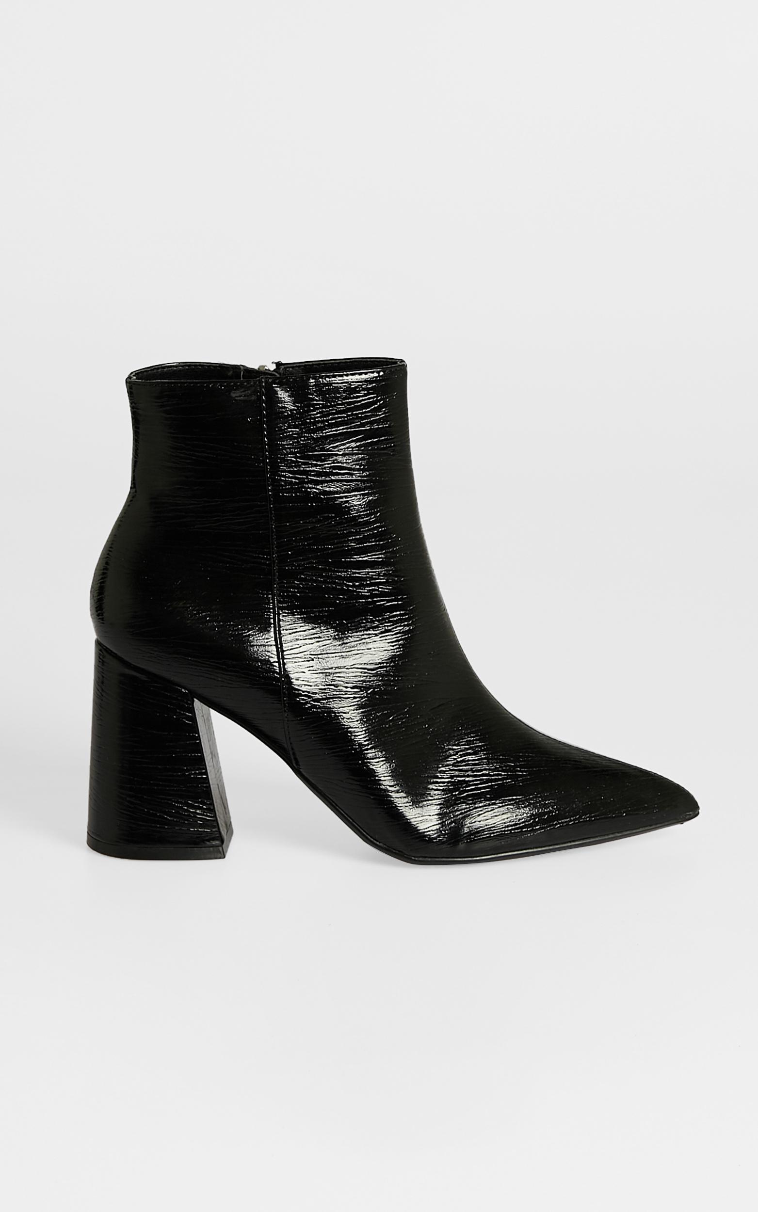 Therapy - Cleo Boots in Black Crinkle Patent - 05, BLK4, hi-res image number null