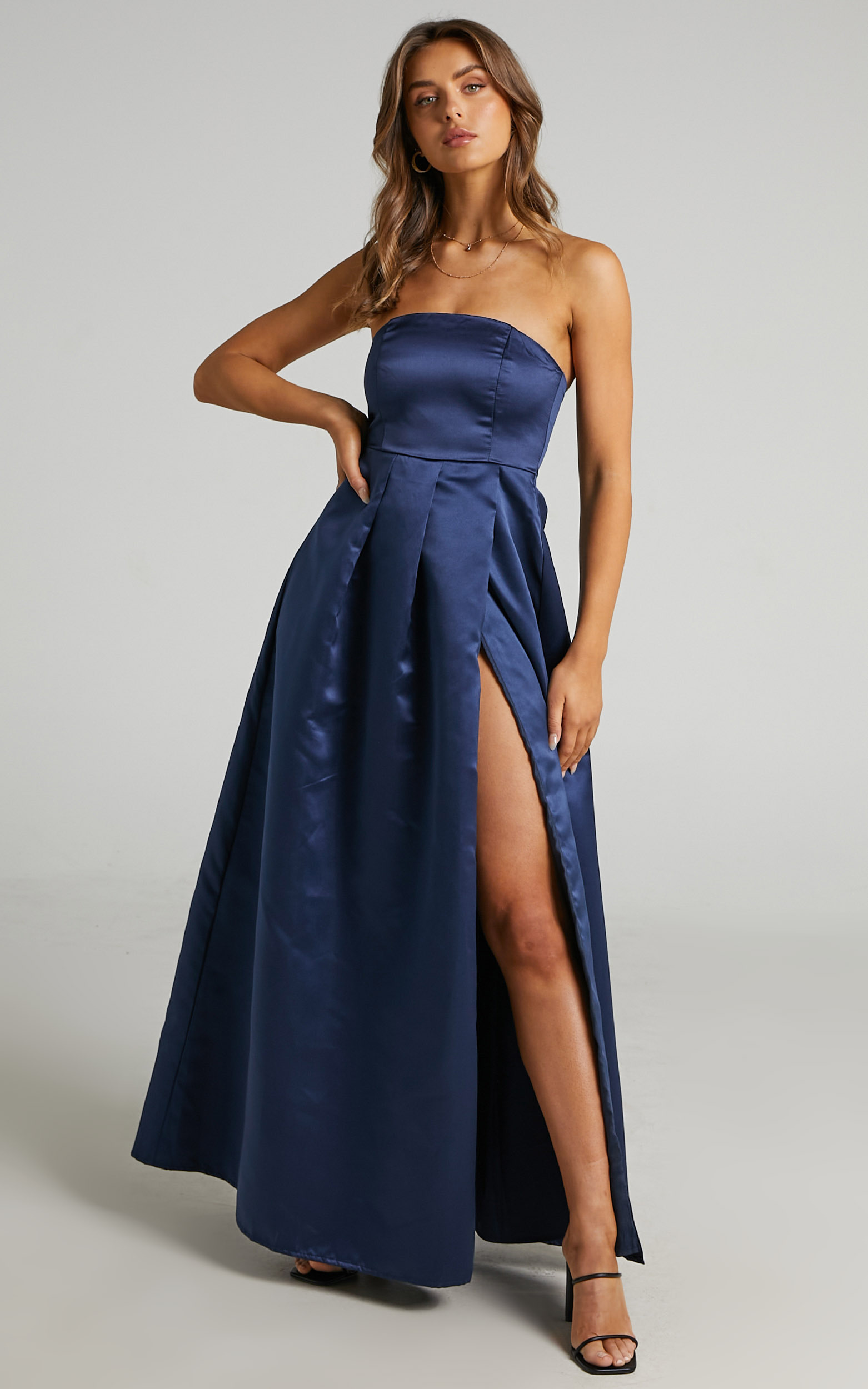 Queen Of The Show Strapless Maxi Dress ...