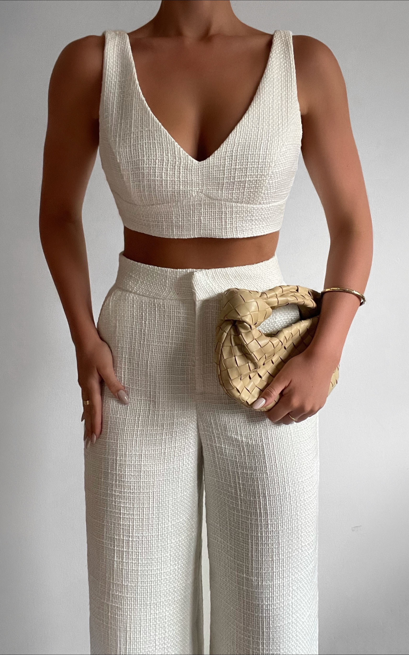 Adelaide Two Piece Wide Leg Set in White - 06, WHT4, hi-res image number null
