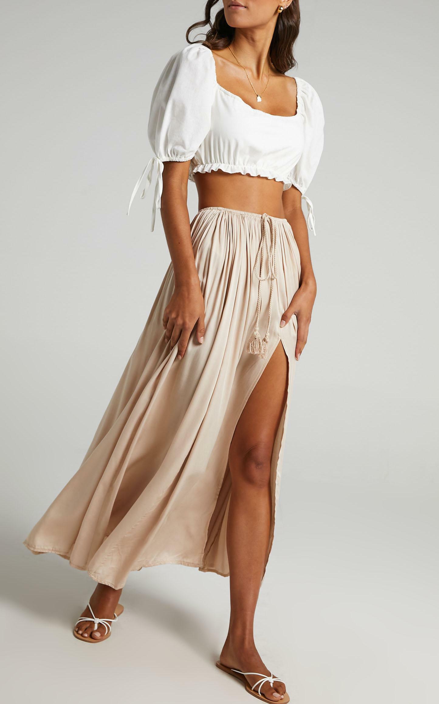 Under The Twilight Maxi Skirt in Beige - 06, BRN3, hi-res image number null
