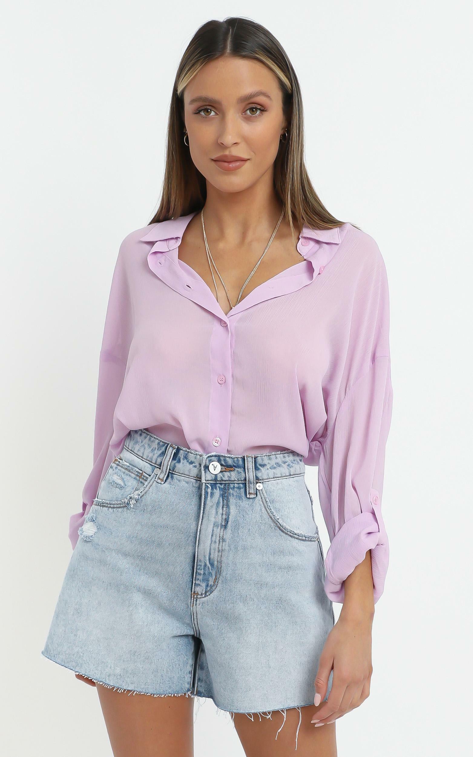 Morning Call Top in Lilac - 16 (XXL), Purple, hi-res image number null