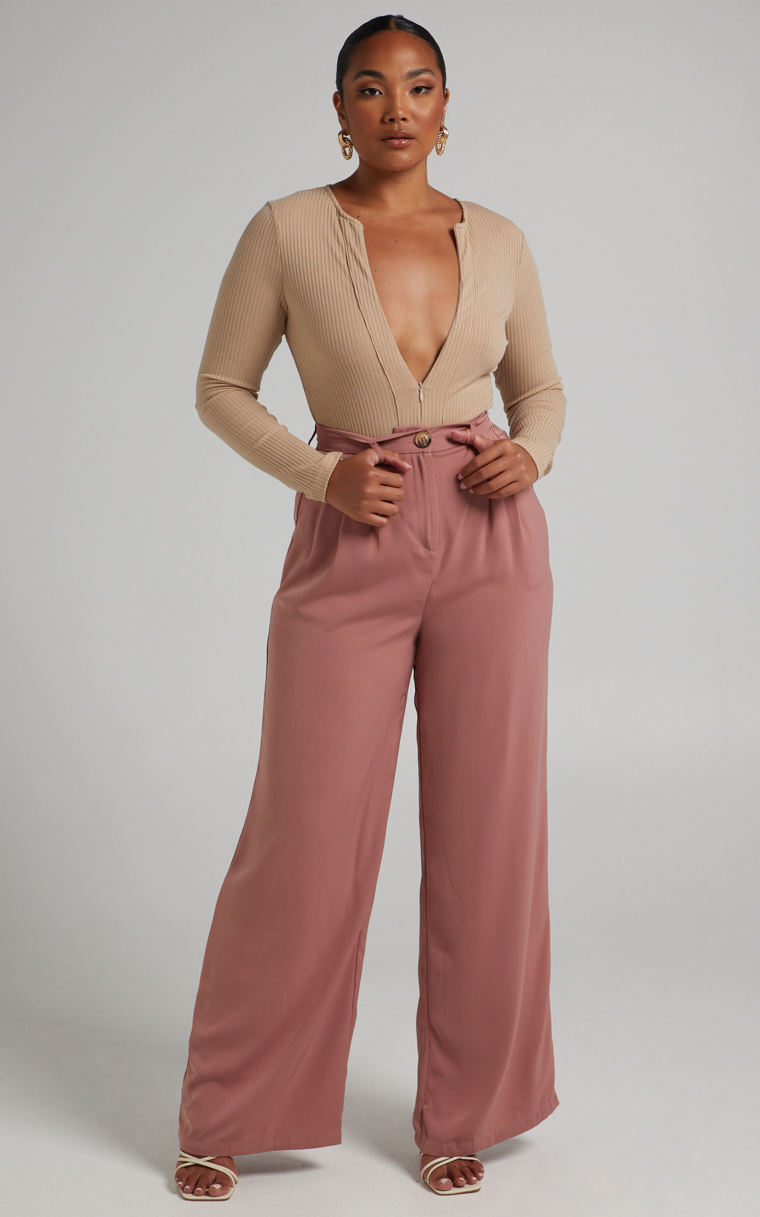 Zachy tailored pants in Taupe - 04, BRN1, hi-res image number null