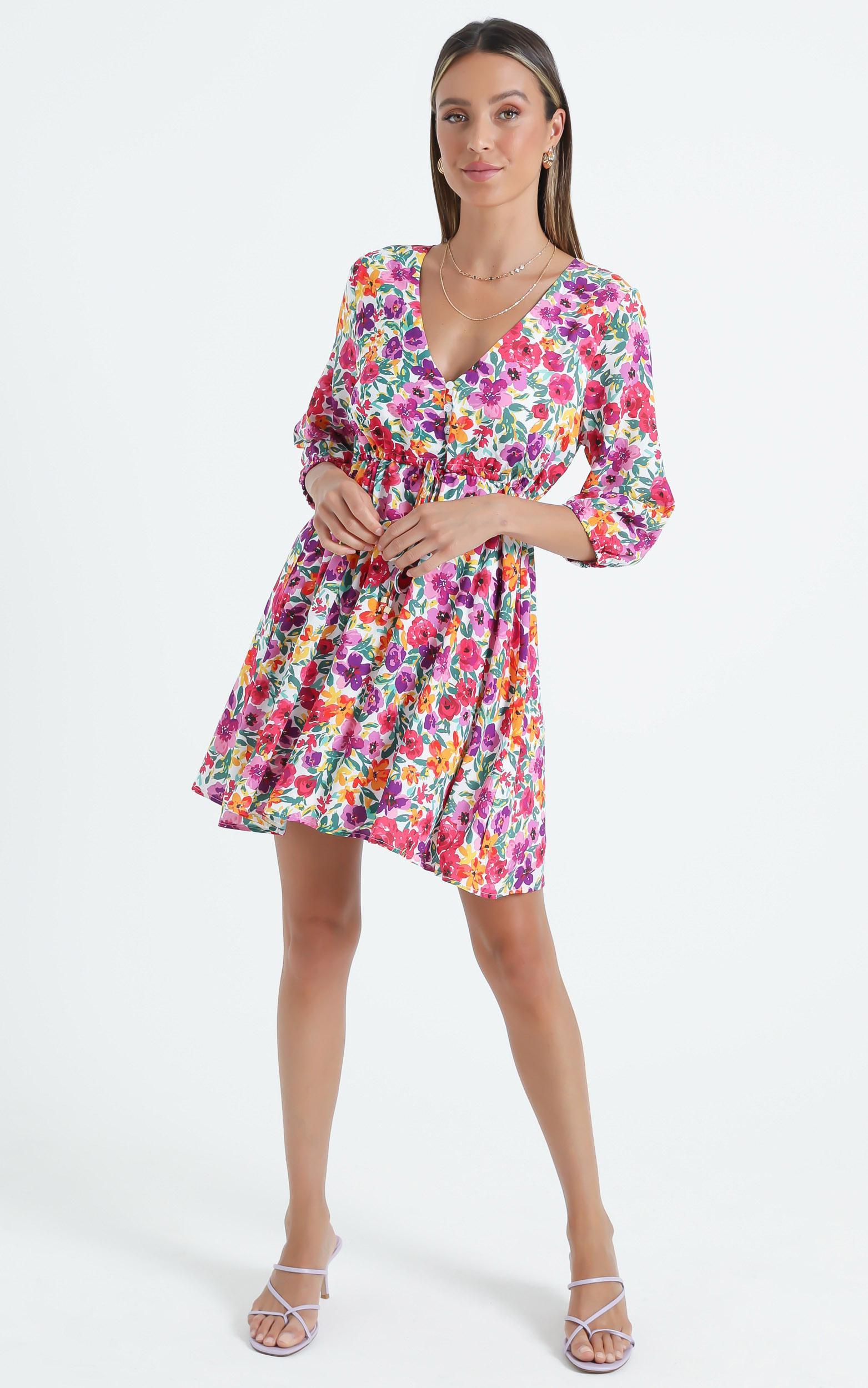 Lilliana Dress in Packed Floral | Showpo