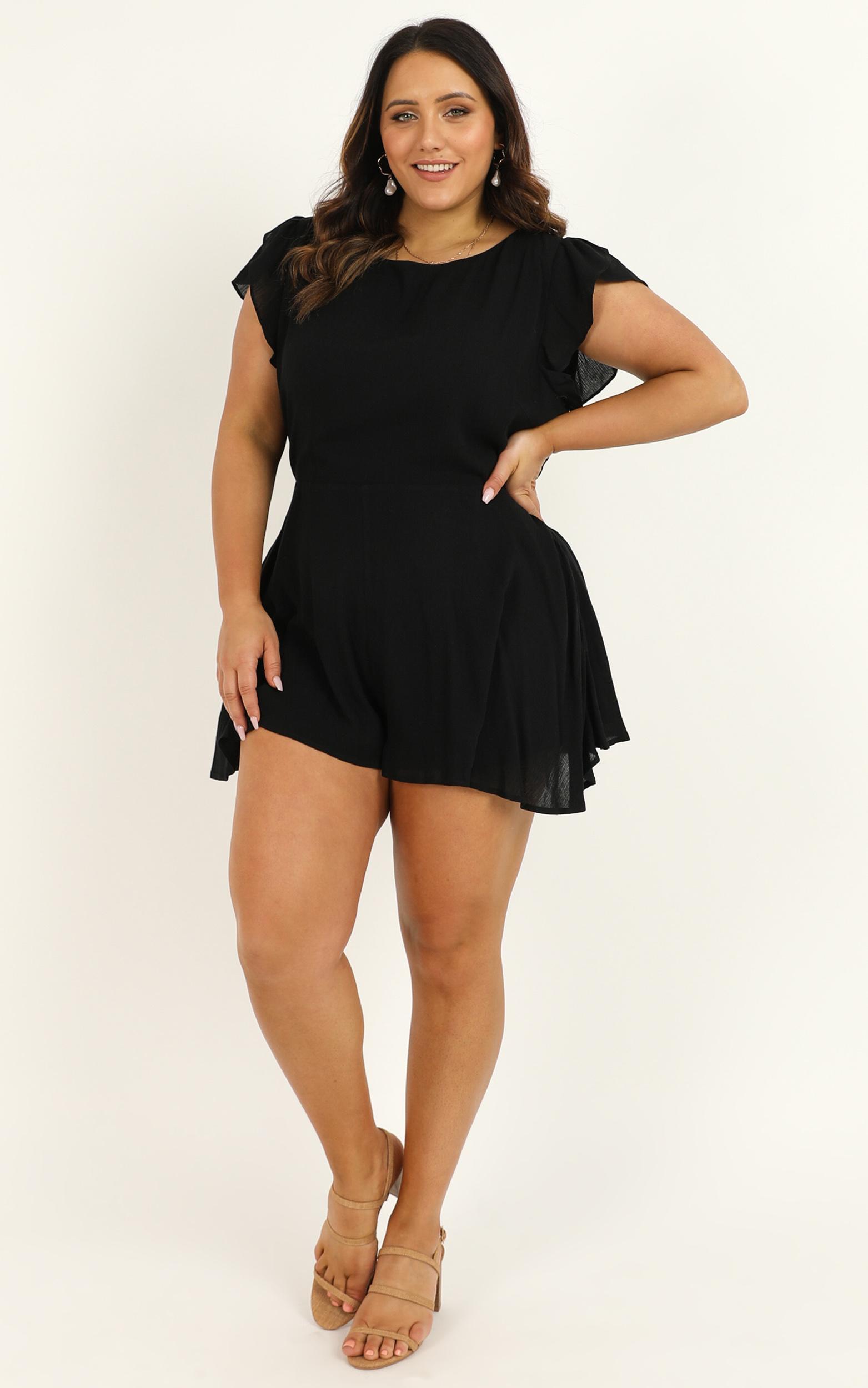Fortunate Love Playsuit in black - 20 (XXXXL), Black, hi-res image number null
