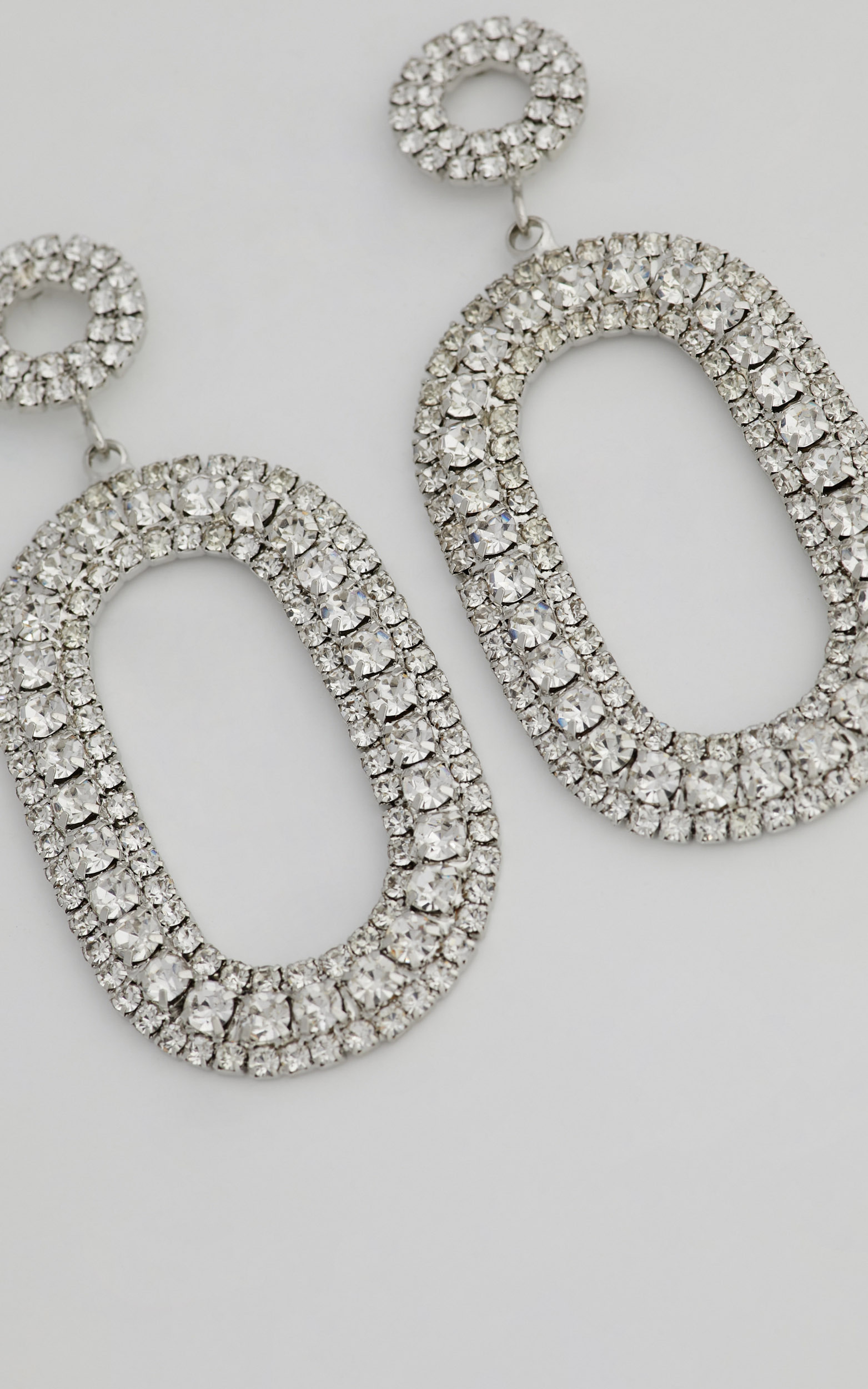 Gerlie Earrings in Diamante - OneSize, SLV1, hi-res image number null