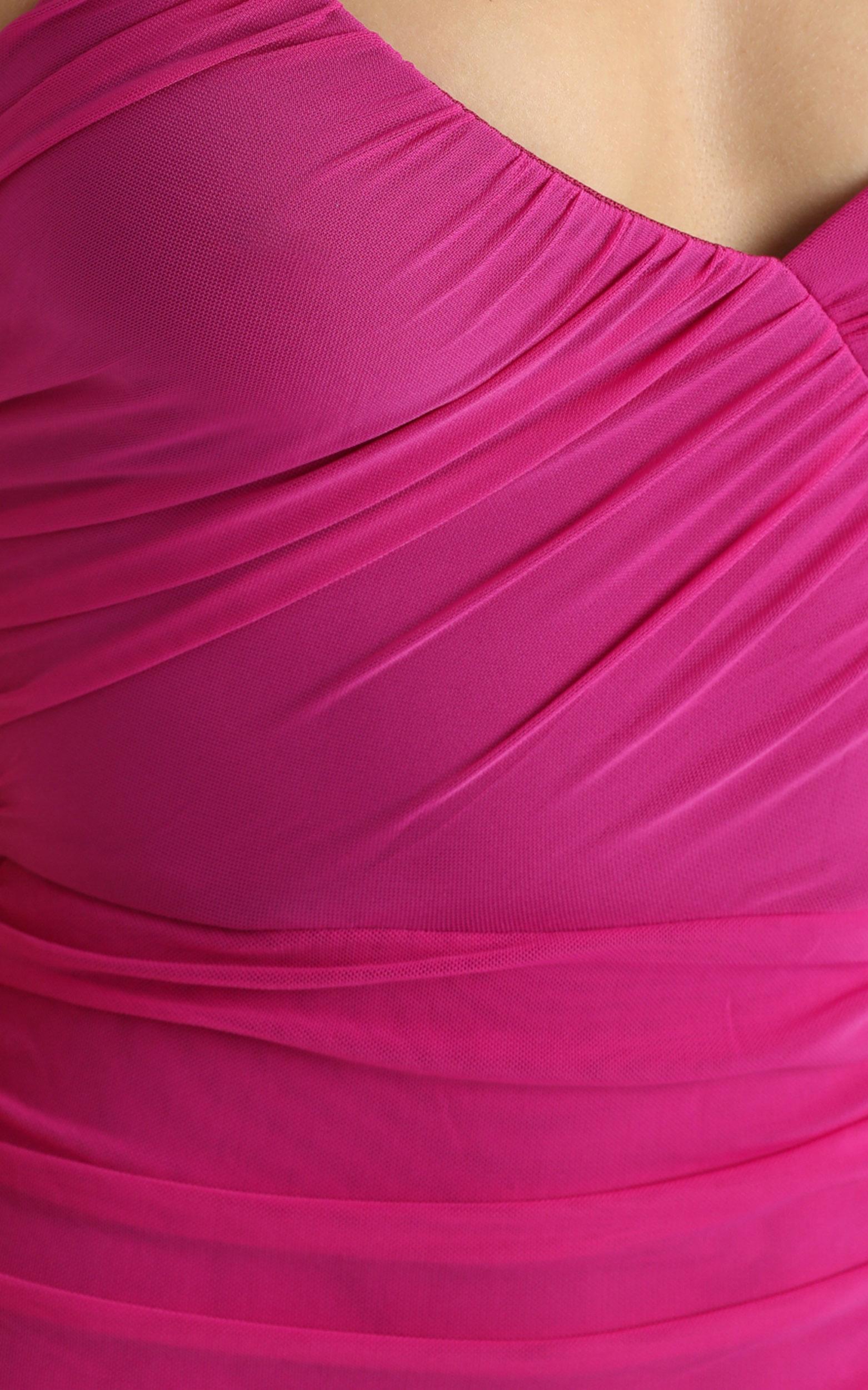 Gigi Dress in hot pink mesh | Showpo USA